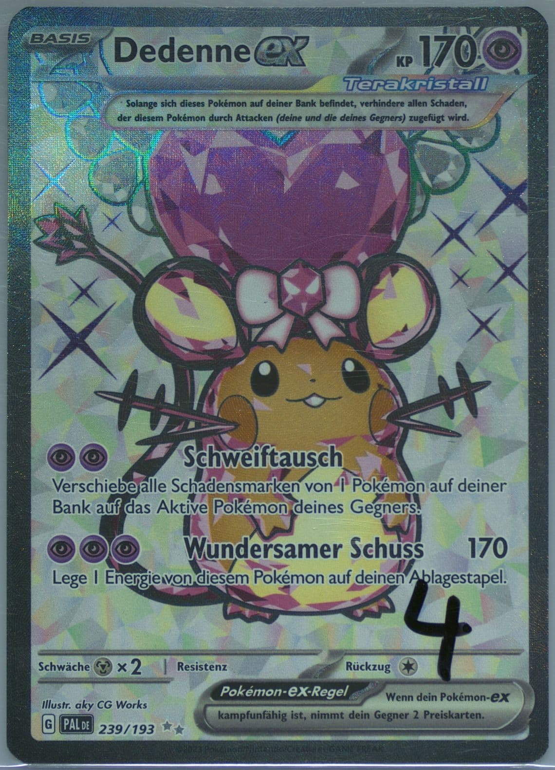 Dedenne EX Ultra Rare (239) 2023 Pokemon German Pal de-Paldea Evolved