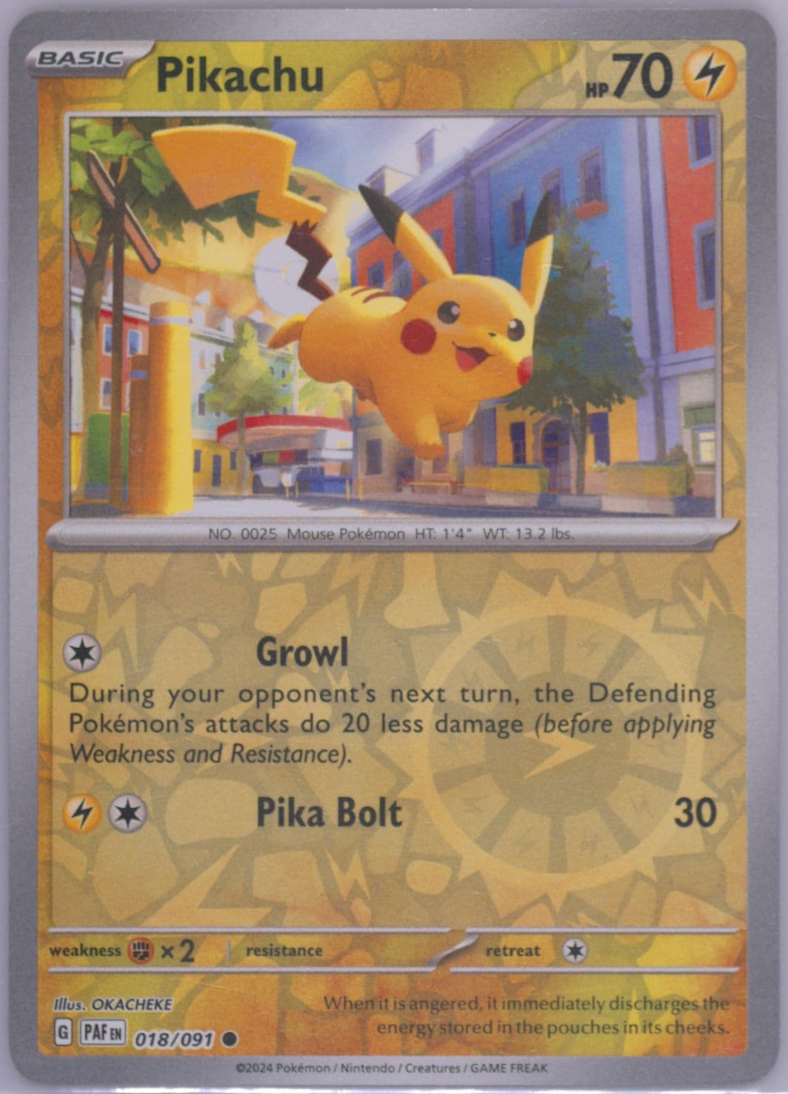 Pikachu Paldean Fates 5-Pack Mini Tin (018) 2024 Pokemon Paf EN-Paldean Fates