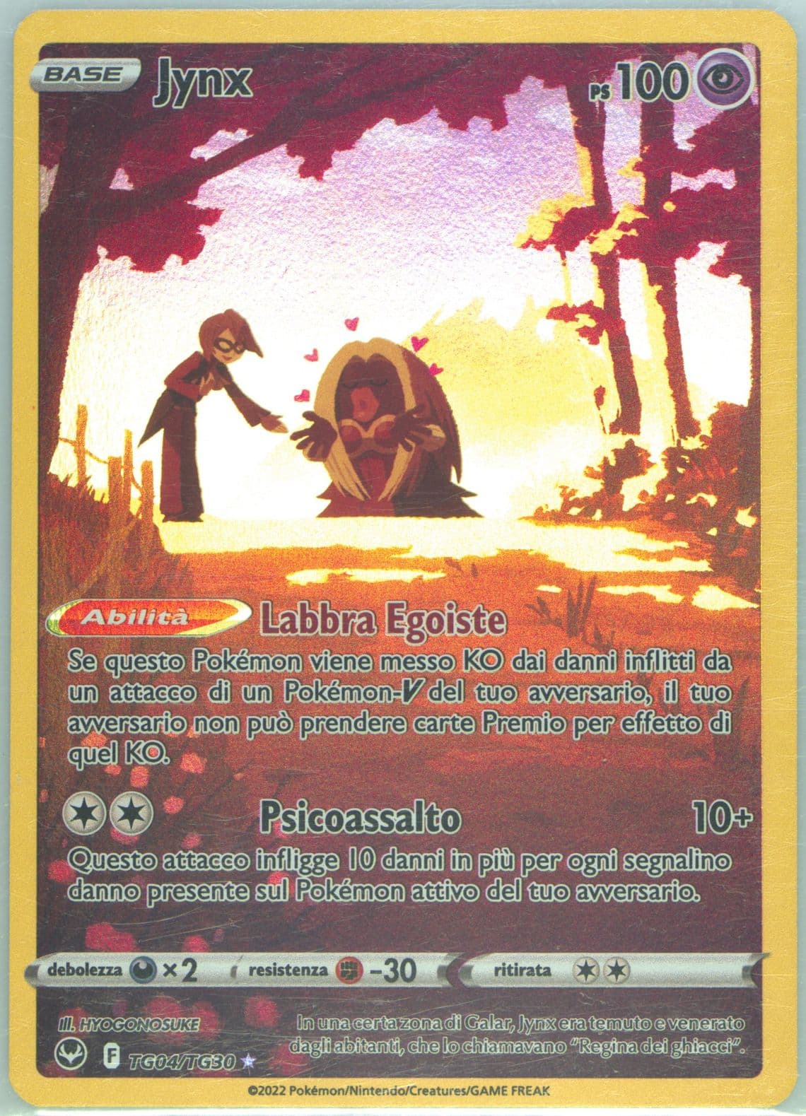 Full Art/Jynx Italian (TG04) 2022 Pokemon Sword & Shield Silver Tempest