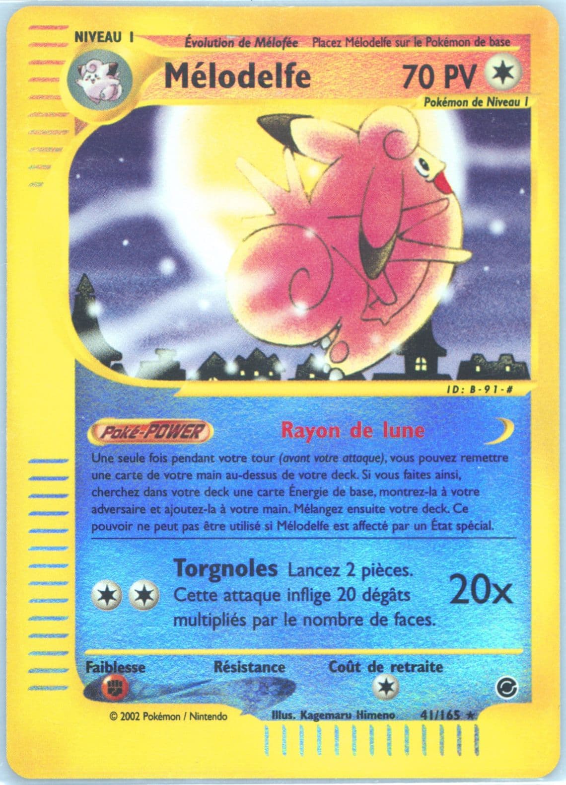 Melodelfe-Reverse Foil (41) 2003 Pokemon French Expedition