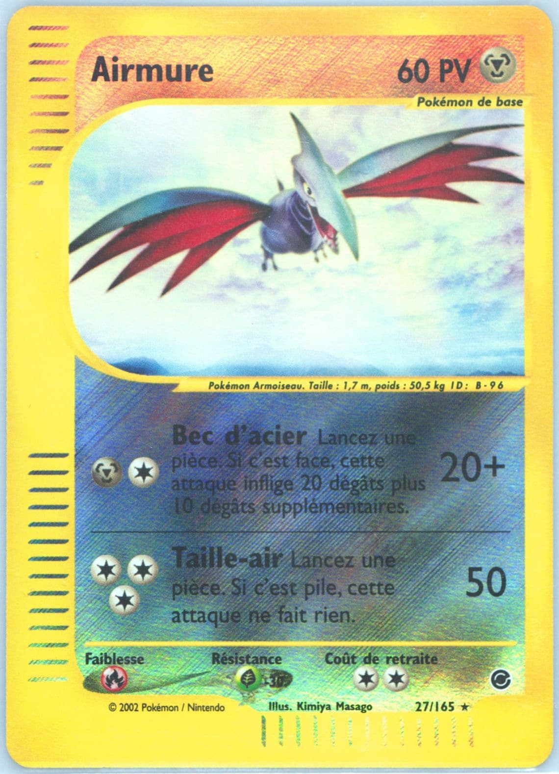 Airmure-Reverse Foil (27) 2003 Pokemon French Expedition
