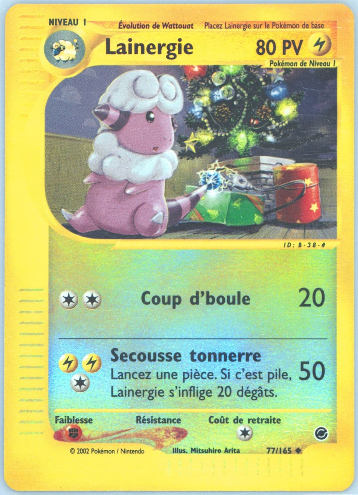 Lainergie-Reverse Foil (77) 2003 Pokemon French Expedition