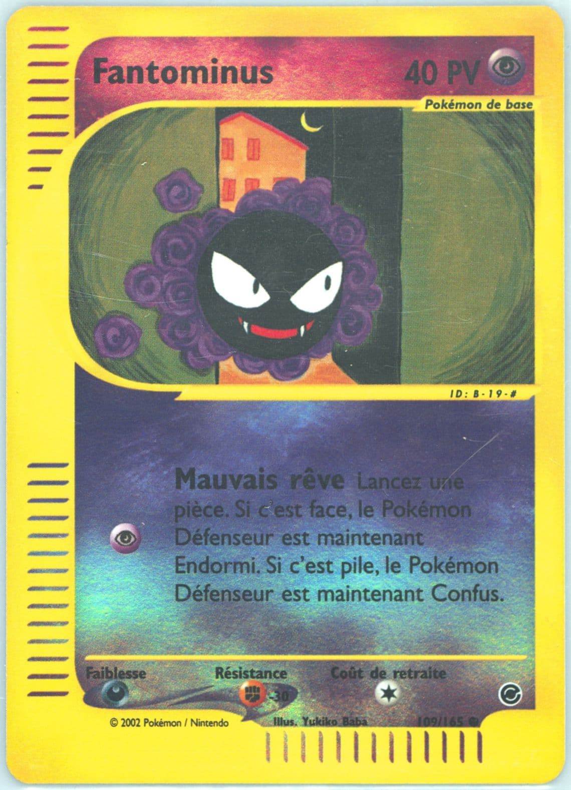 Fantominus-Reverse Foil (109) 2003 Pokemon French Expedition