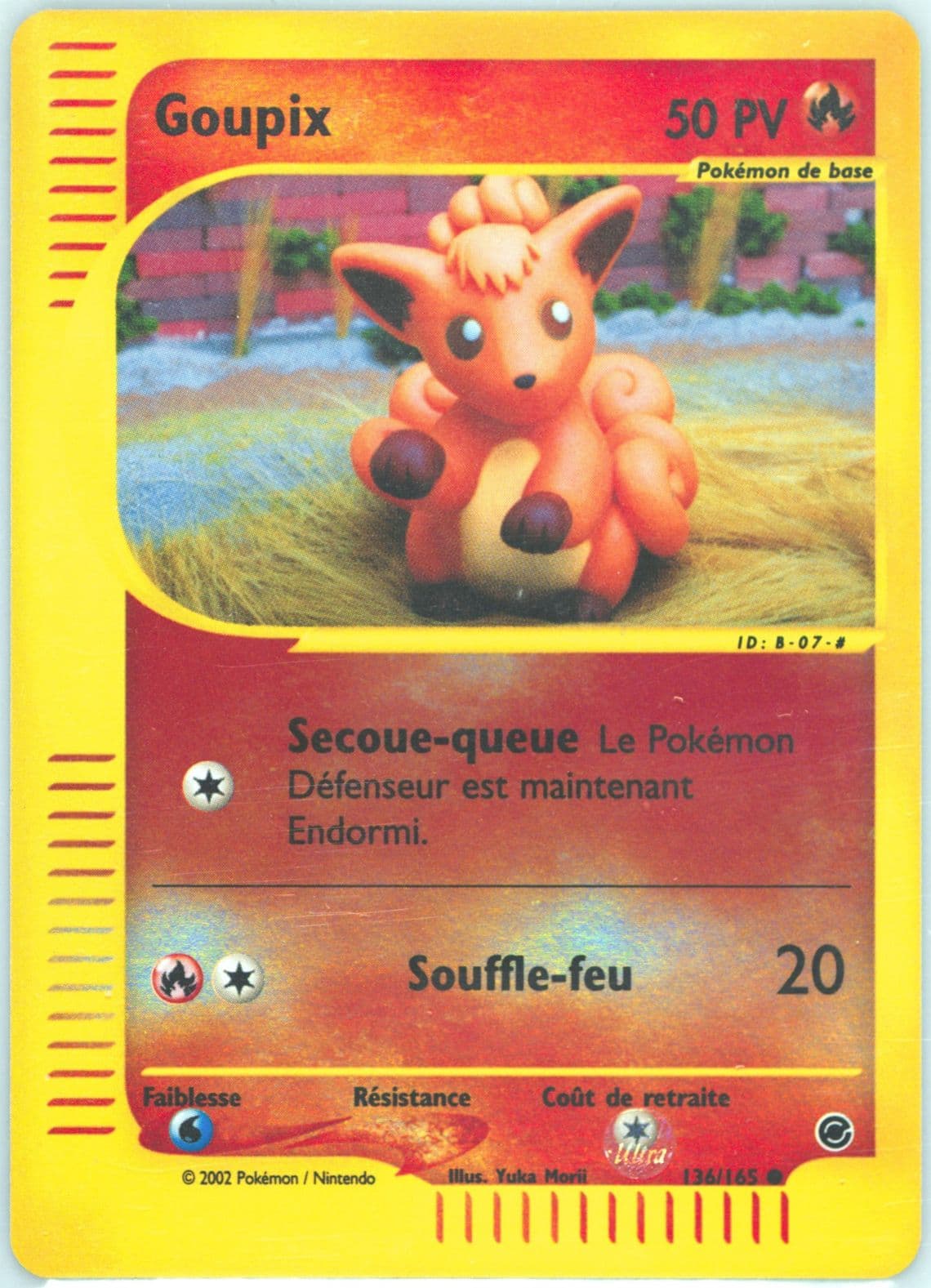 Goupix-Reverse Foil (136) 2003 Pokemon French Expedition