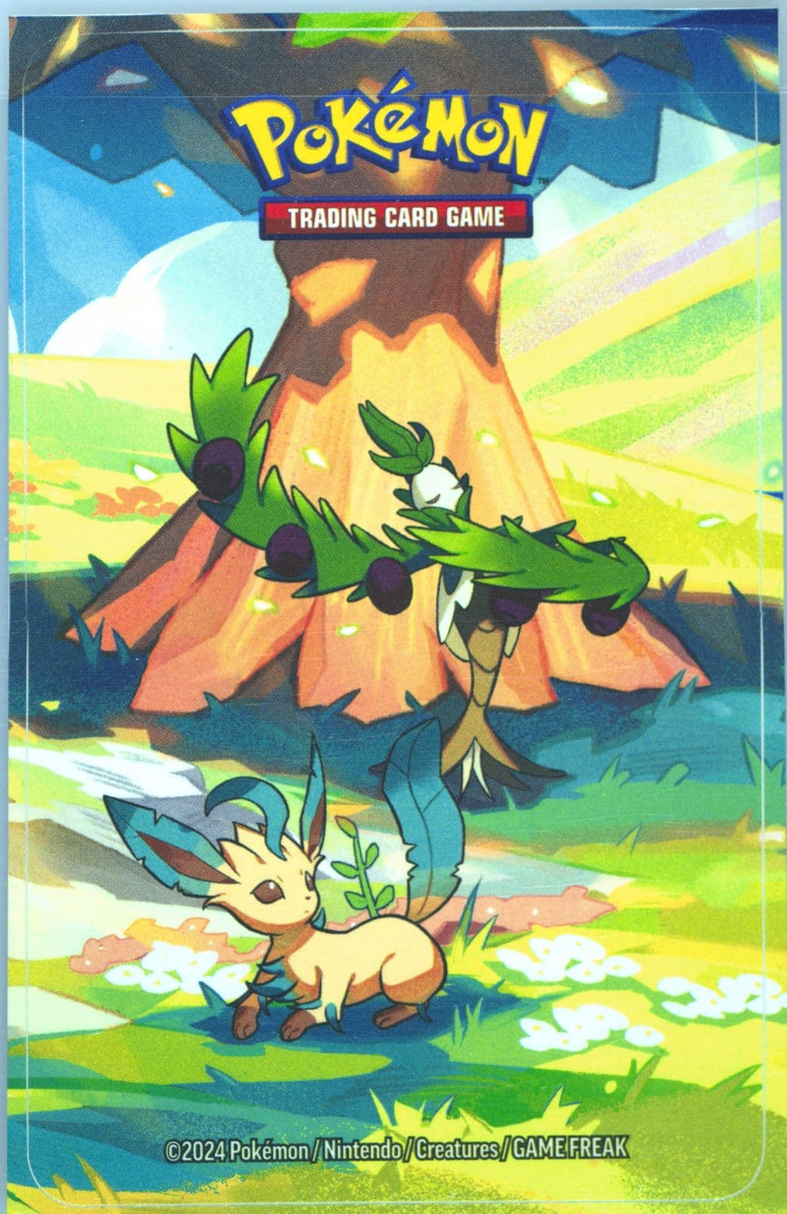 Arboliva/Leafeon Sticker 2024 Pokemon Vibrant Paldea Mini Tins