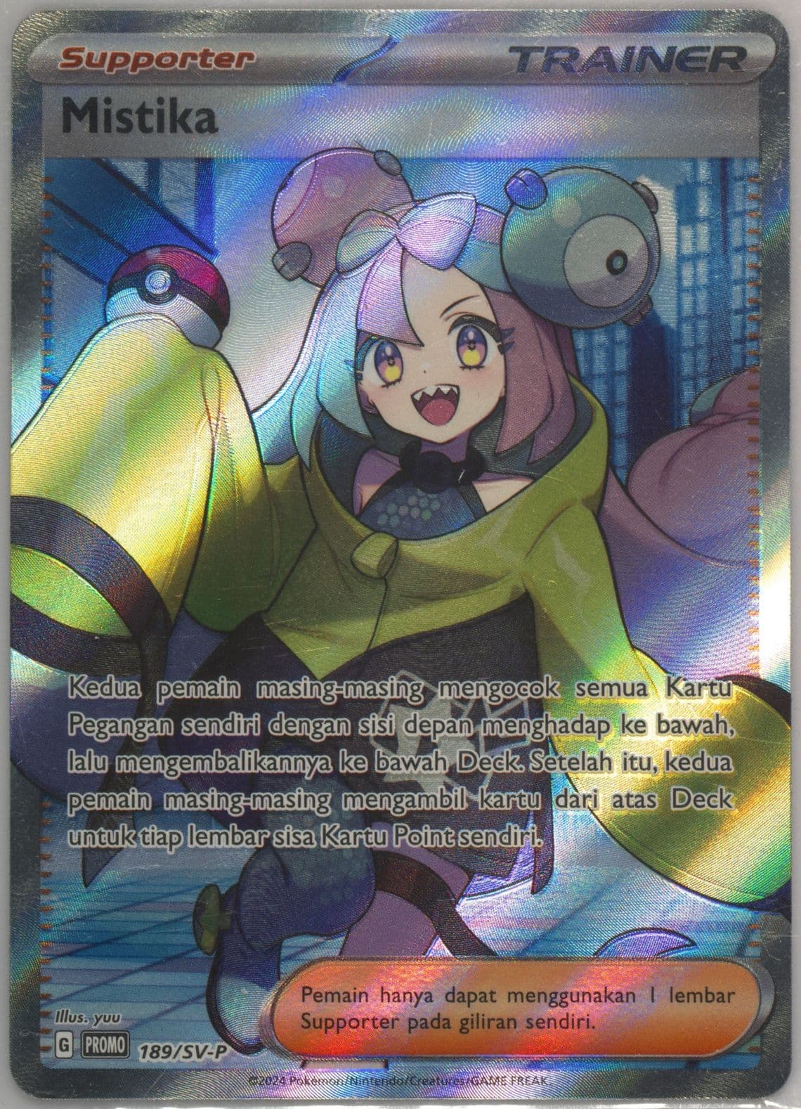 Iono Tactics Deck Point Exchange (189) 2024 Pokemon Indonesian SV-P Promo