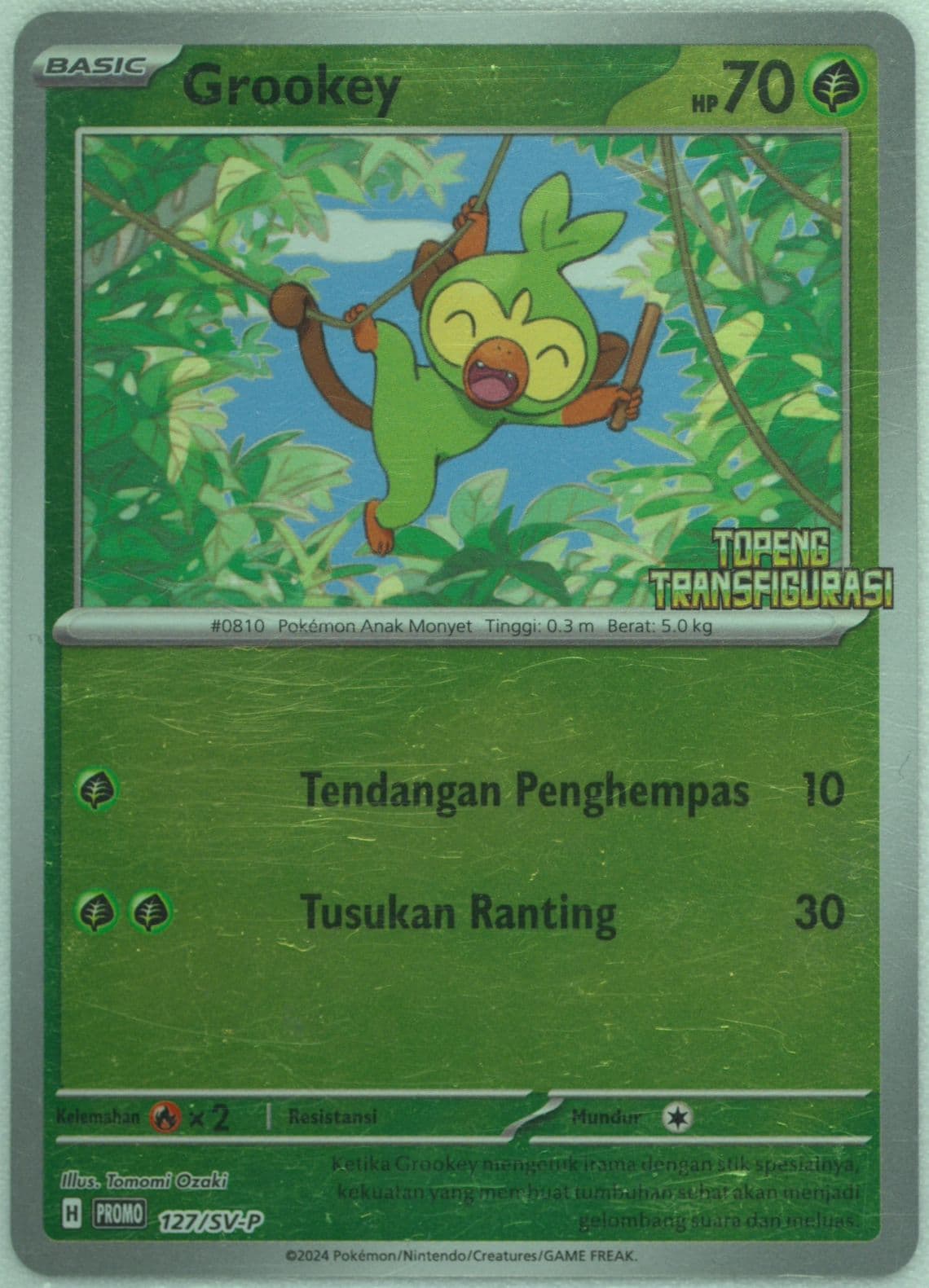 Grookey Transfiguration Mask Special Set (127) 2024 Pokemon Indonesian SV-P Promo