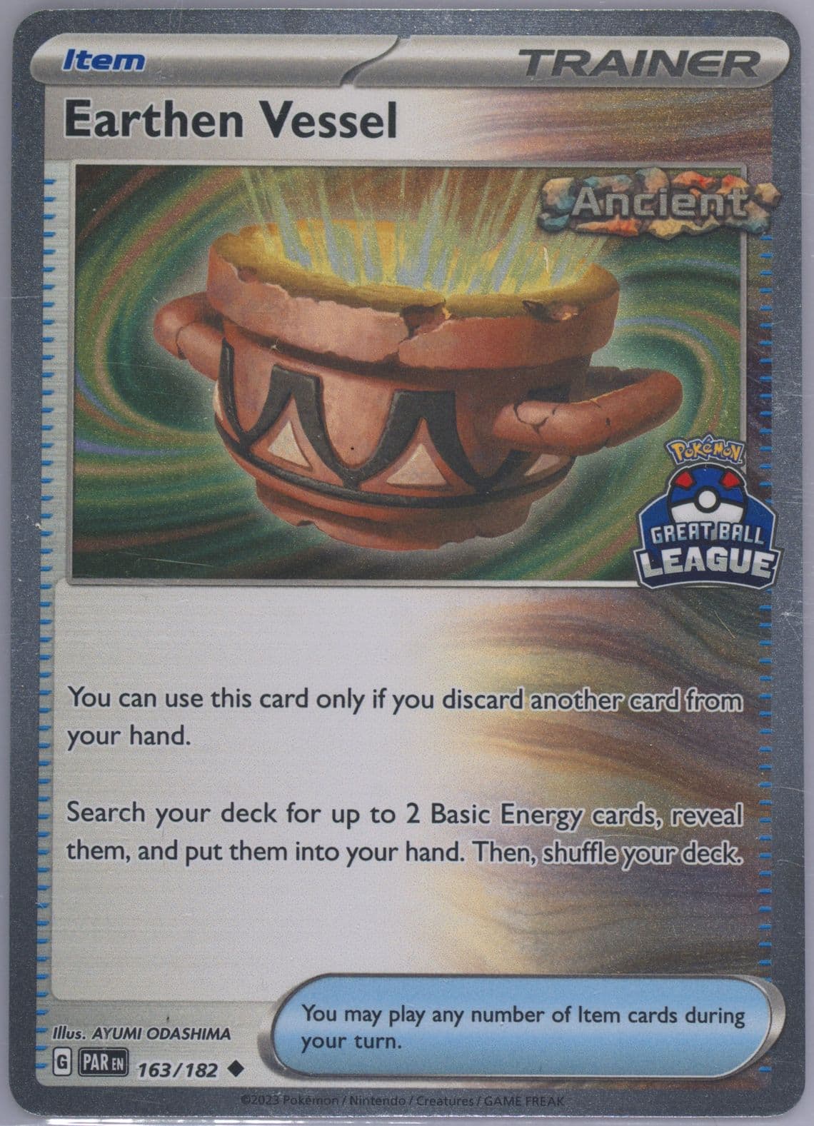 Earthen Vessel Great Ball League (163) 2023 Pokemon Par EN-Paradox Rift