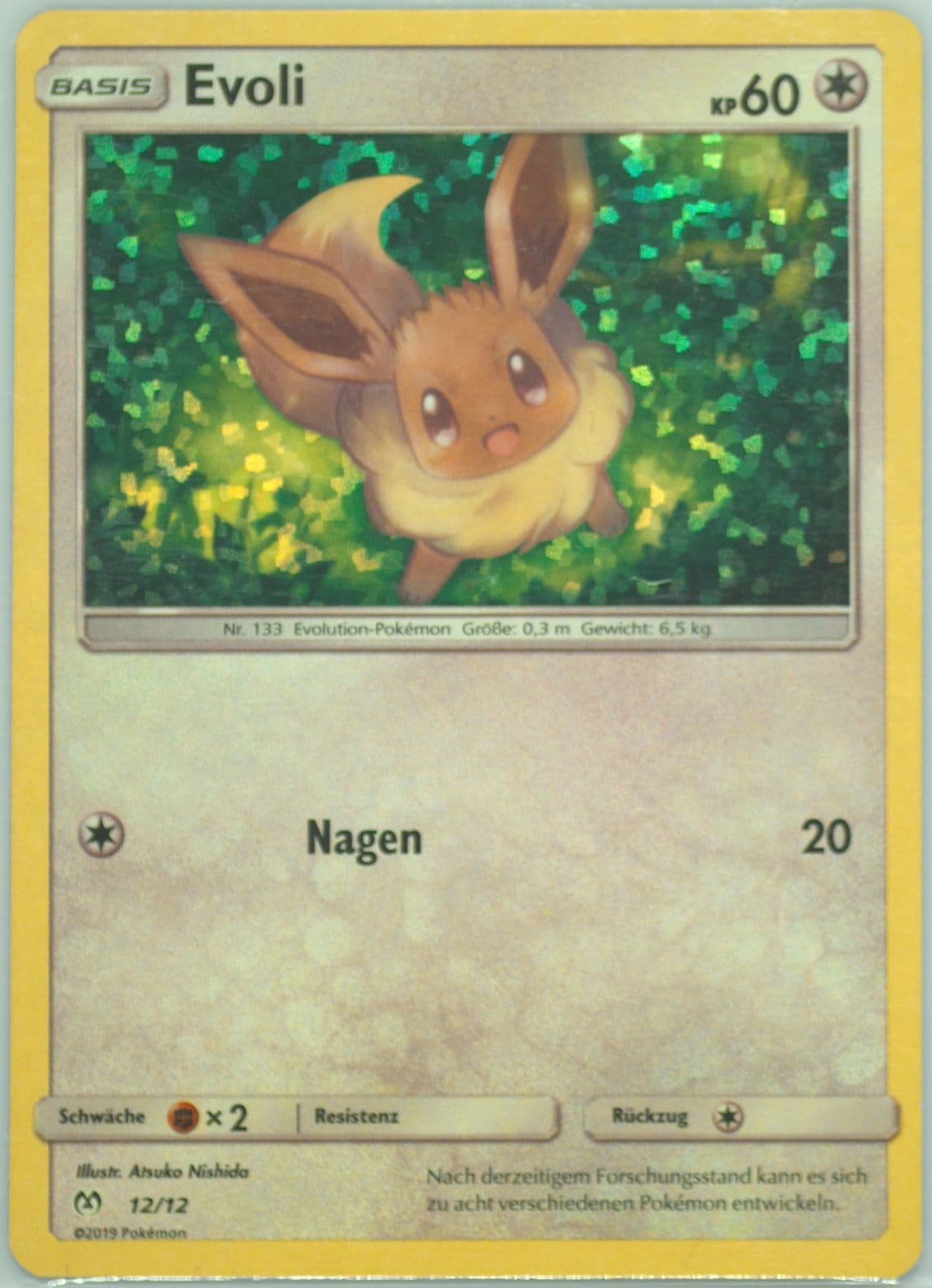 Evoli-Holo German (12) 2019 Pokemon McDonald's Collection