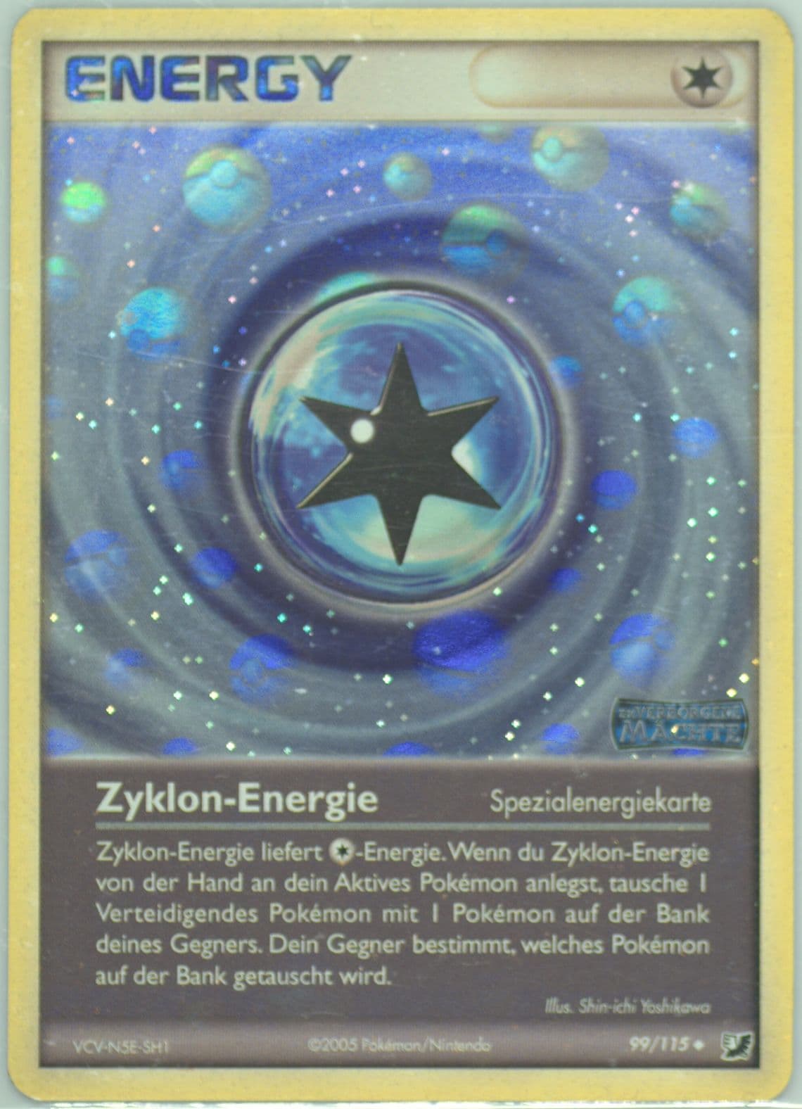 Zyklon-Energie-Reverse Foil German (99) 2005 Pokemon EX Unseen Forces