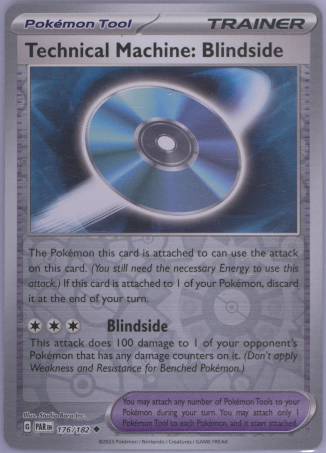 Technical Machine: Blindside Reverse Holo (176) 2023 Pokemon Par EN-Paradox Rift