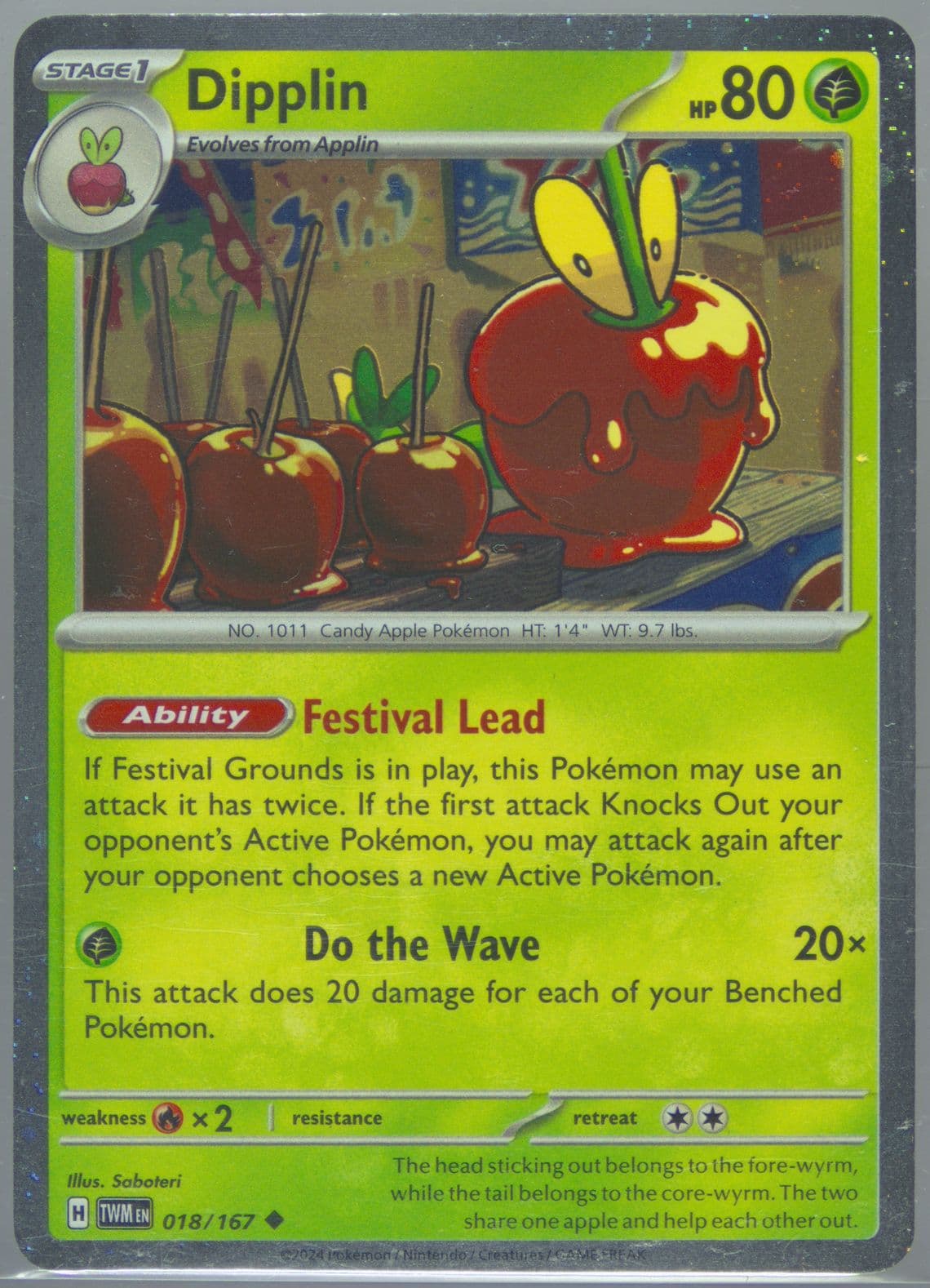 Dipplin Fall Collector Chest (018) 2024 Pokemon Twm EN-Twilight Masquerade
