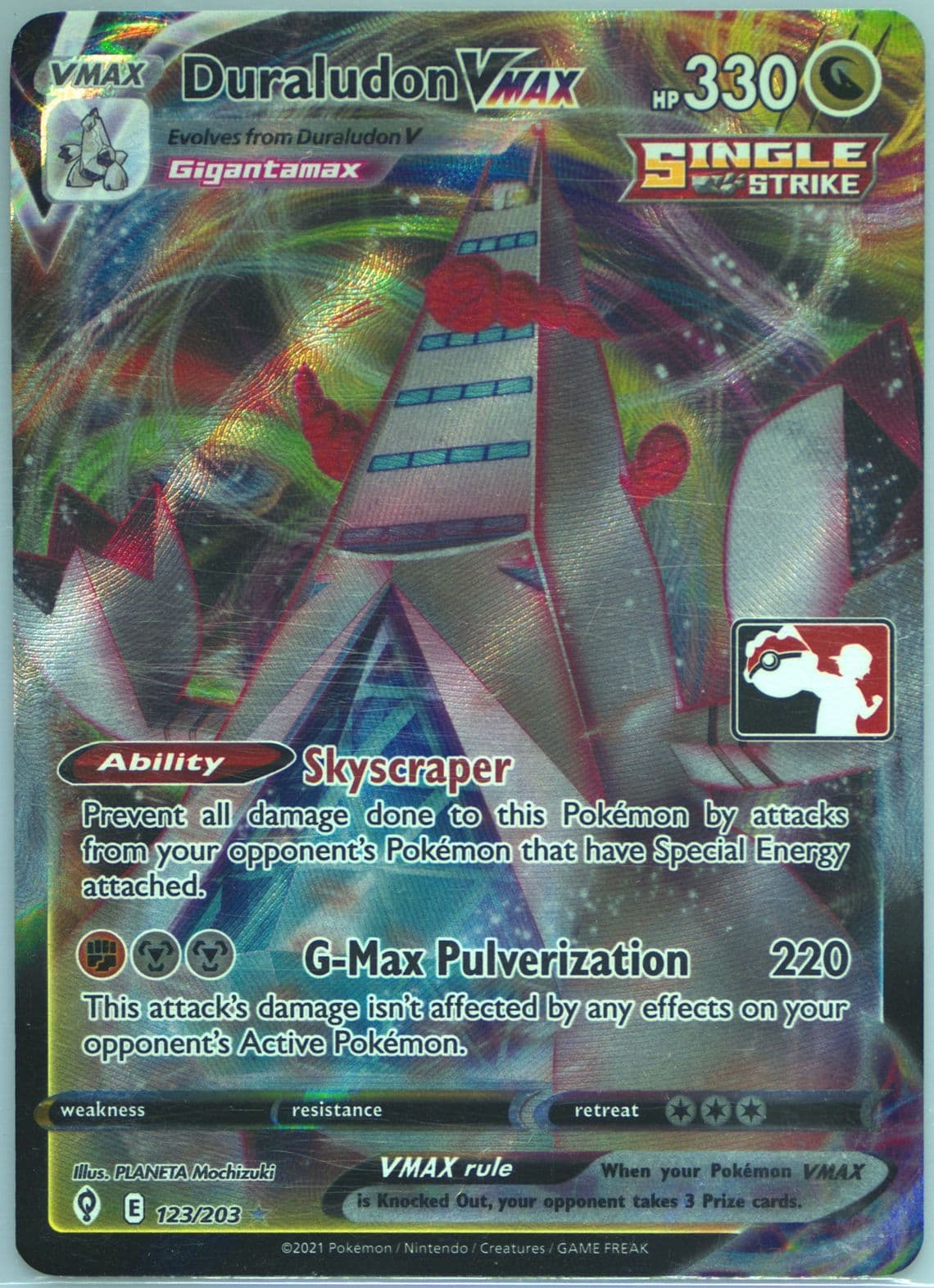 Full Art/Duraludon Vmax (123) 2022-2023 Pokemon Play! Pokemon Prize Pack