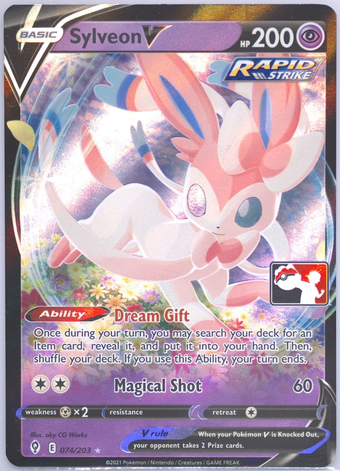 Sylveon V (074) 2022-2023 Pokemon Play! Pokemon Prize Pack