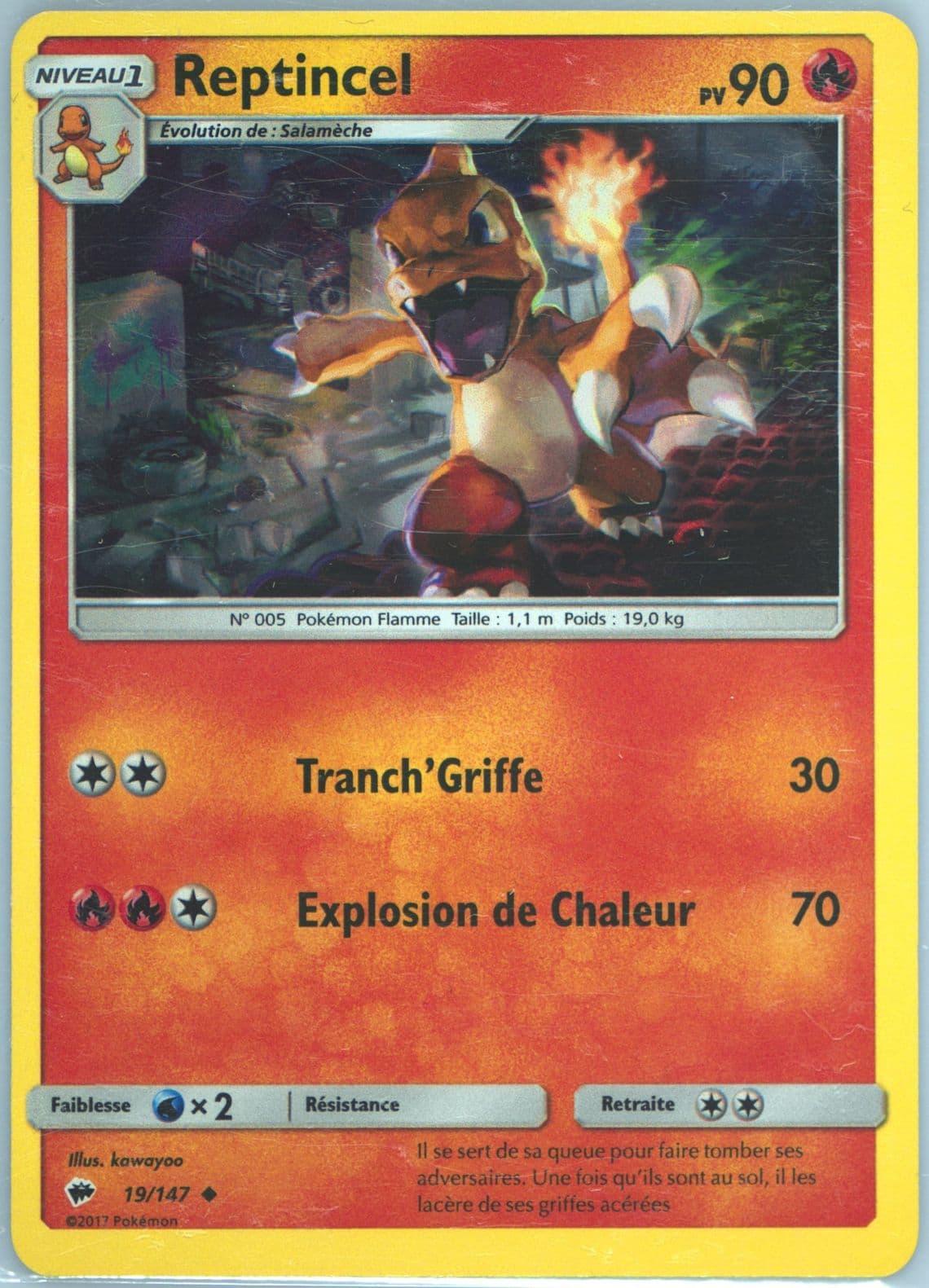 Reptincel-Holo Charizard GX Premium Collection-French (19) 2017 Pokemon Sun & Moon Burning Shadows