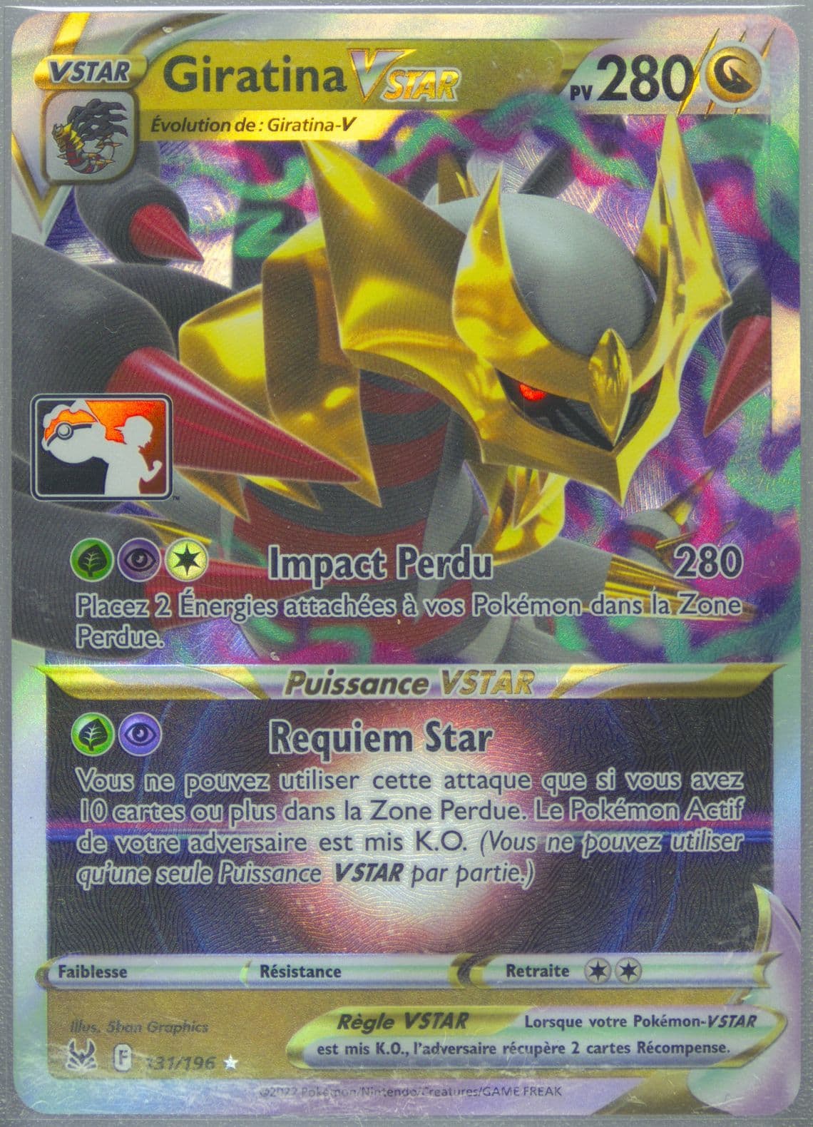 Giratina Vstar French (131) 2023-2024 Pokemon Play! Pokemon Prize Pack
