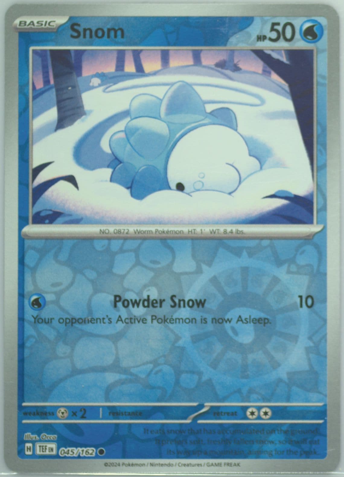 Snom Reverse Holo (045) 2024 Pokemon Tef EN-Temporal Forces