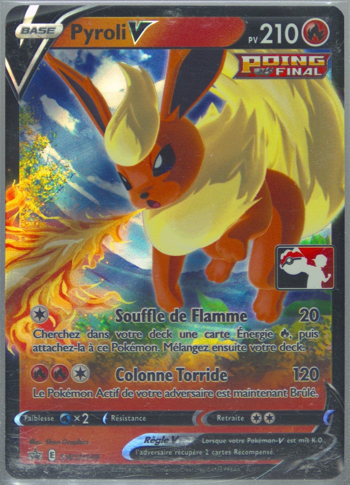 Pyroli V French (149) 2022-2023 Pokemon Play! Pokemon Prize Pack