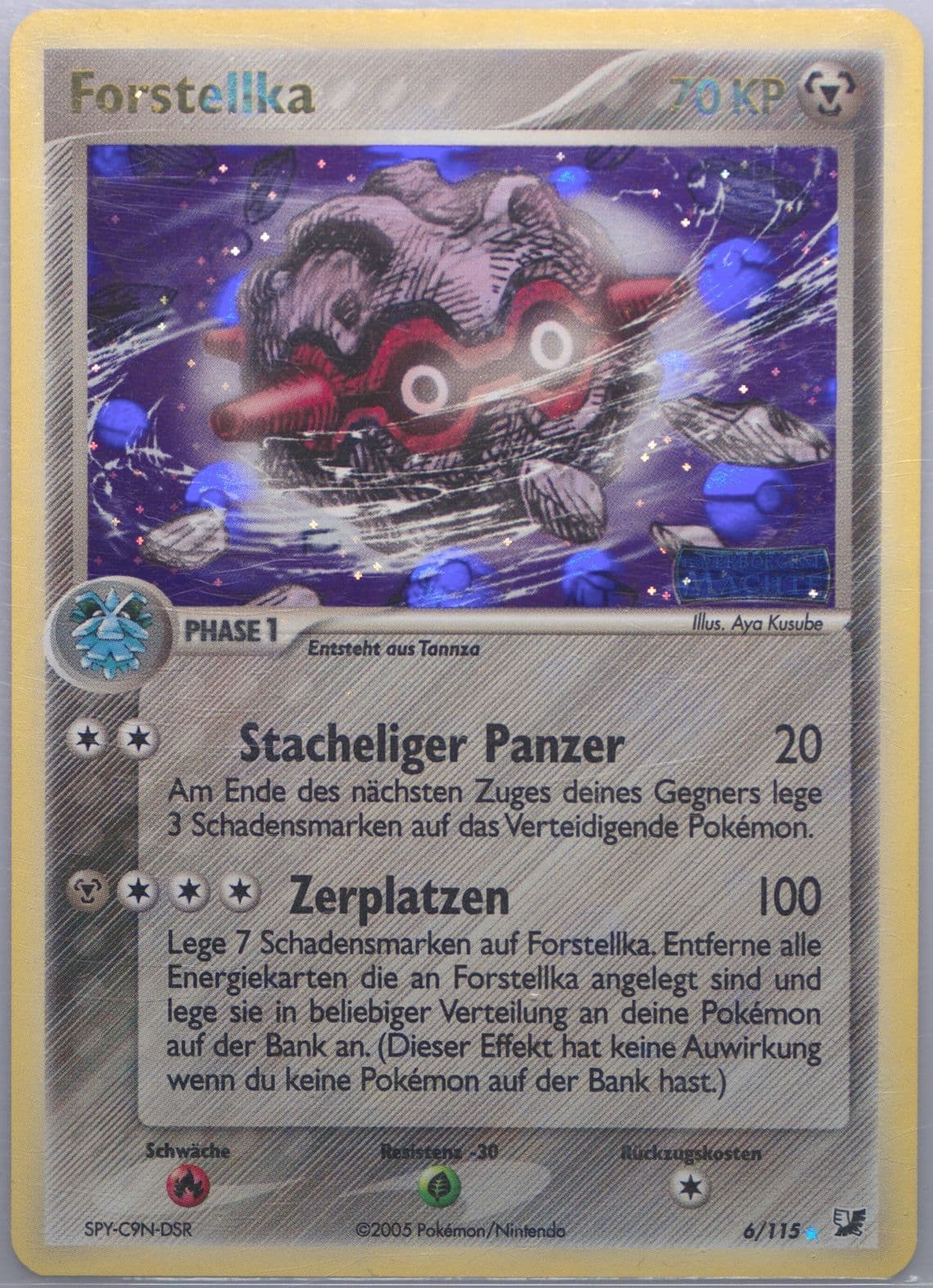 Forretress-Reverse Foil German (6) 2005 Pokemon EX Unseen Forces