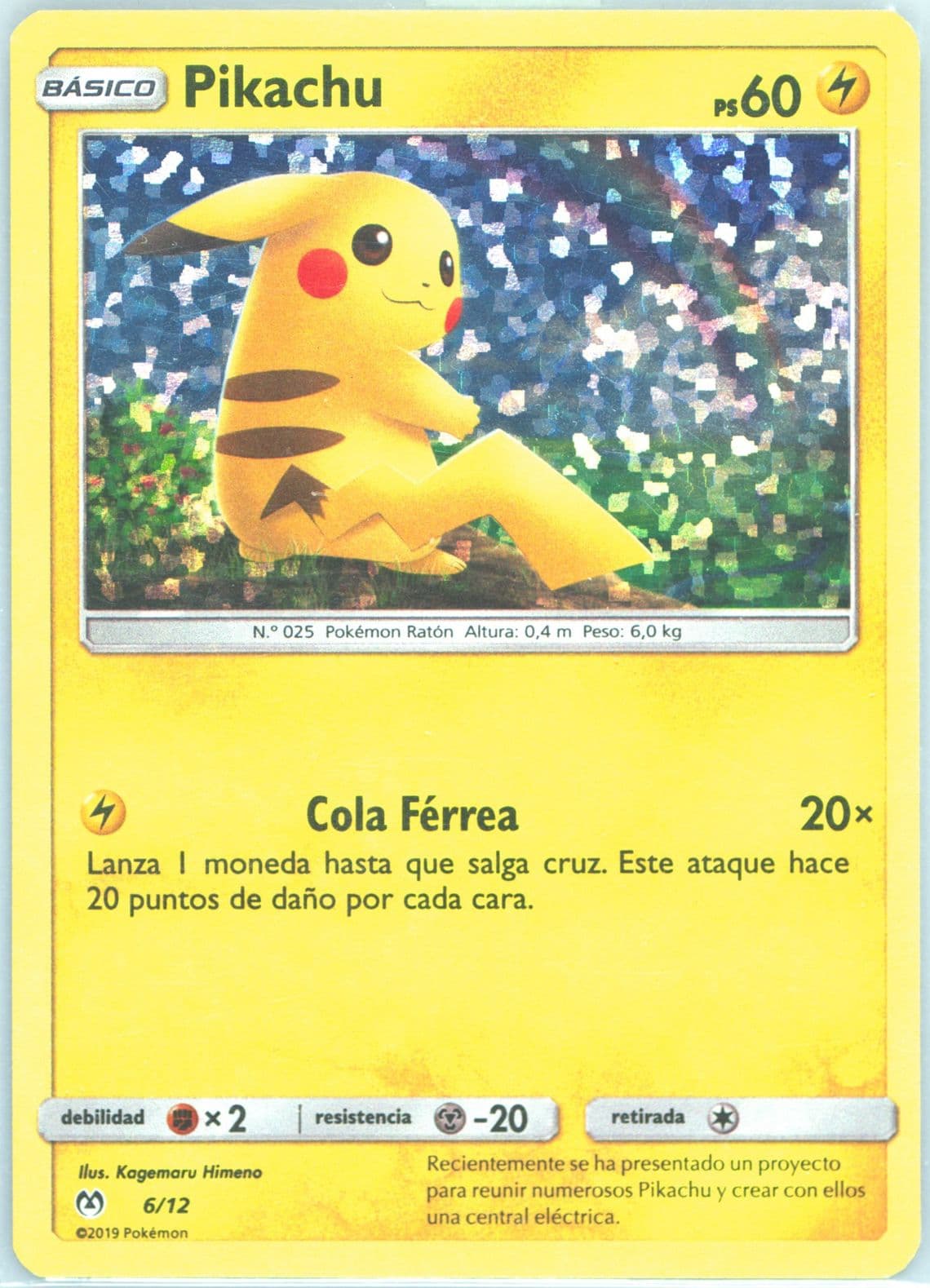 Pikachu-Holo Spanish (6) 2019 Pokemon McDonald's Collection