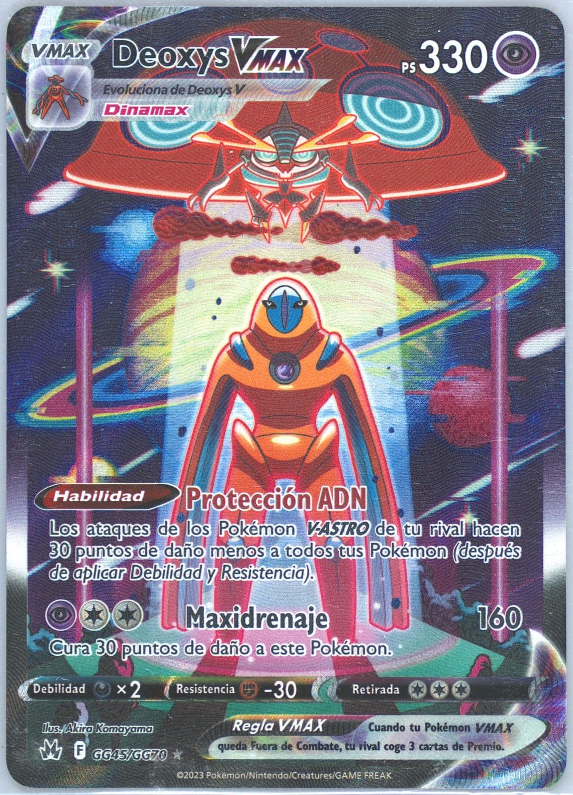 Full Art/Deoxys Vmax Spanish (GG45) 2023 Pokemon Sword and Shield Crown Zenith