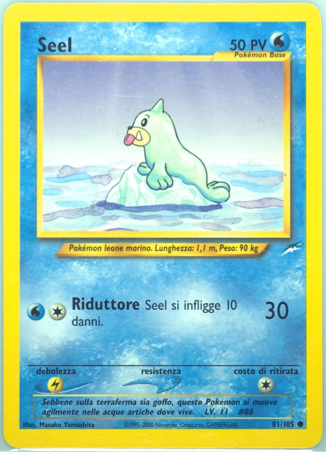 Seel Italian (81) 2002 Pokemon Neo Destiny