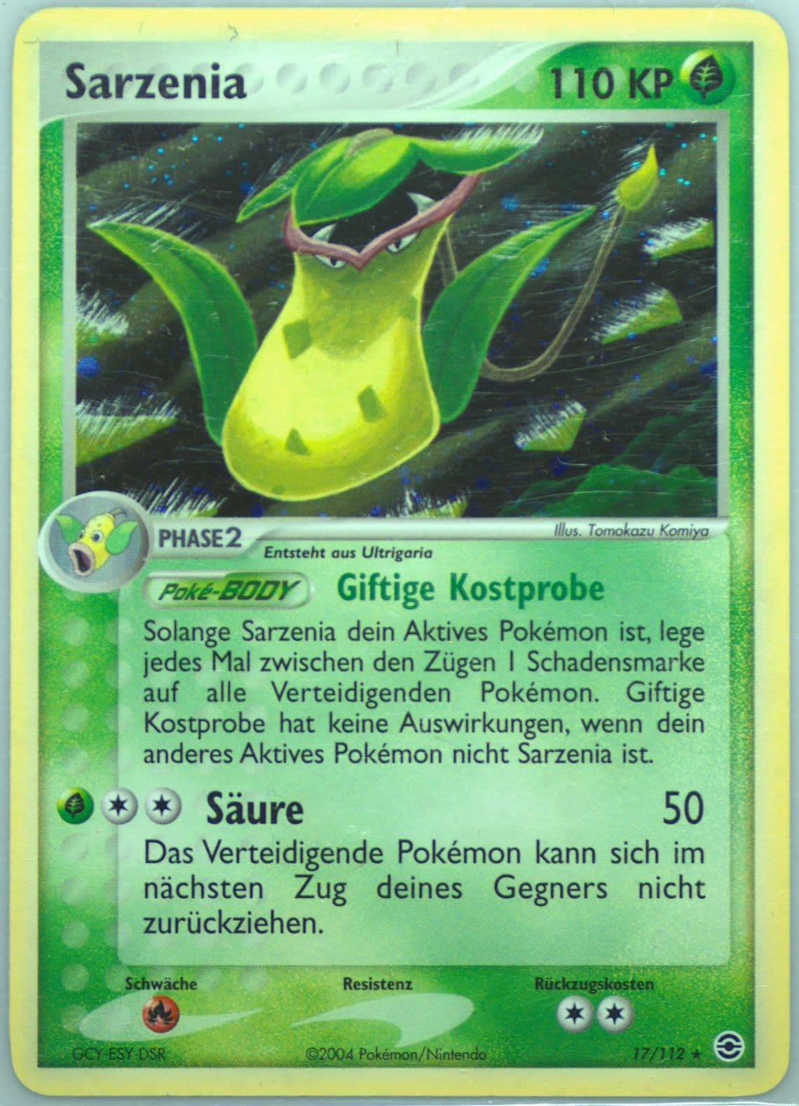 Sarzenia-Holo German (17) 2004 Pokemon EX Fire Red & Leaf Green