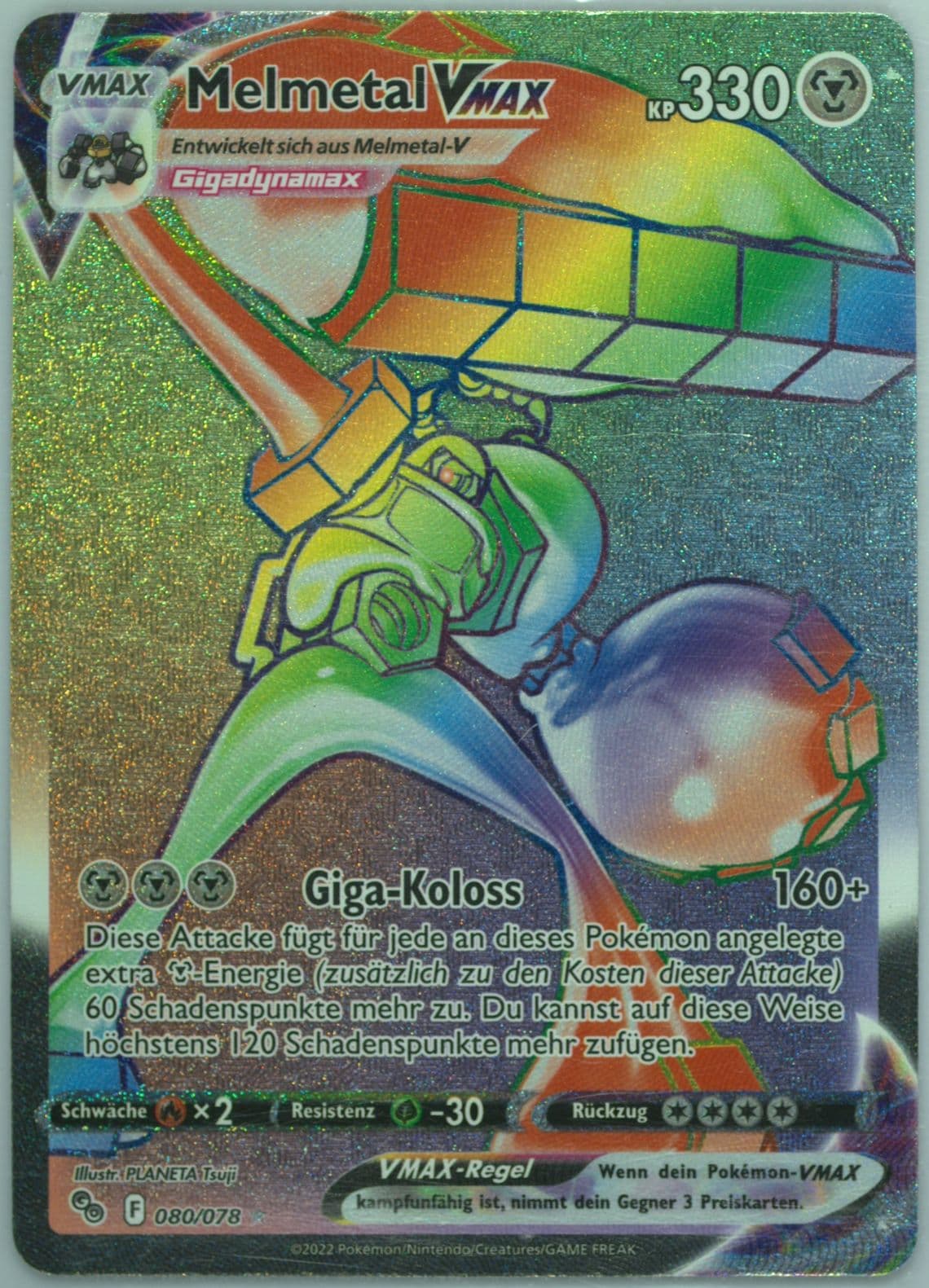 Full Art/Melmetal Vmax German-Secret (080) 2022 Pokemon Go