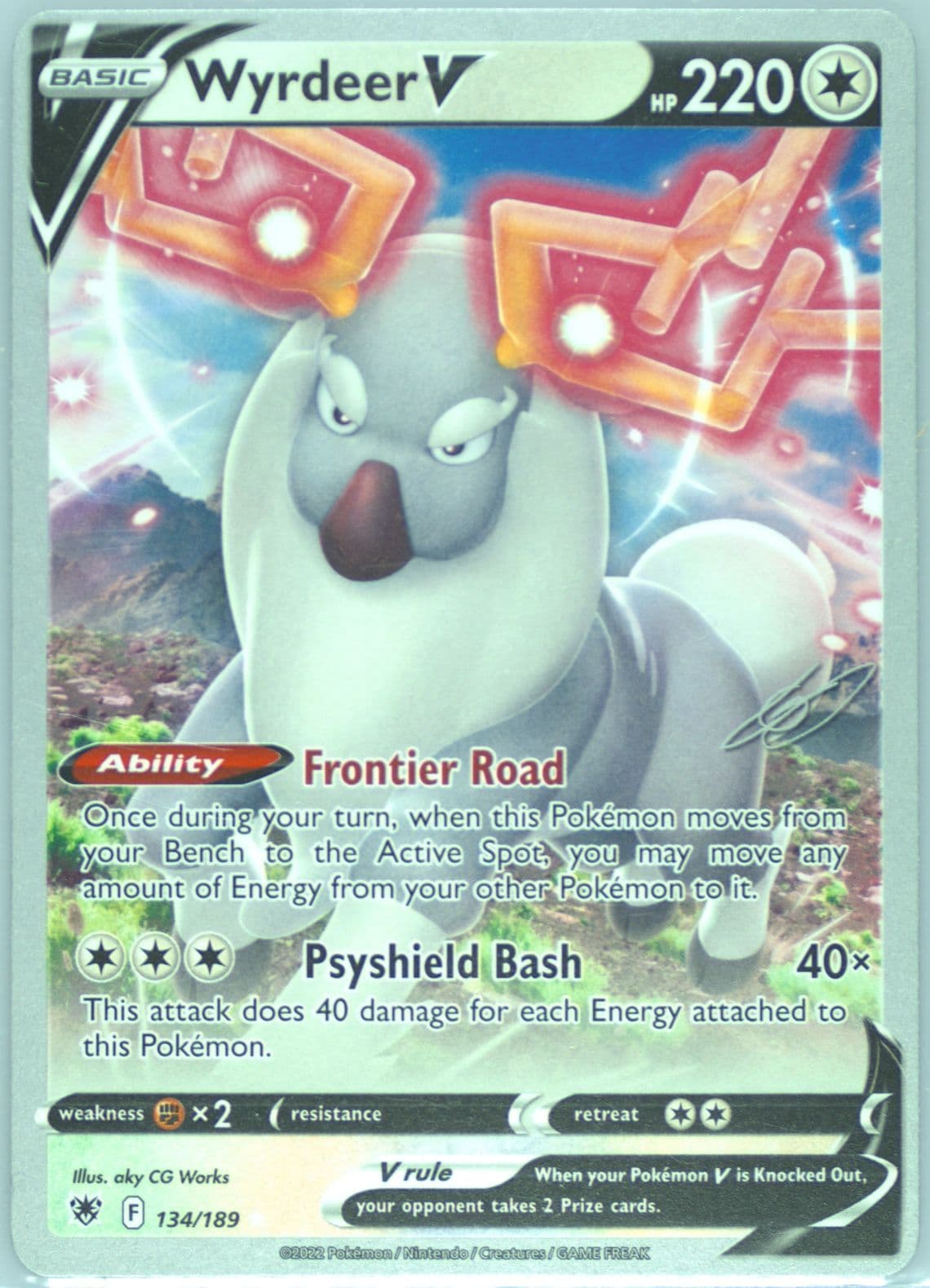 Wyrdeer V (134) 2024 Pokemon 2023 World Championship Deck: Colorless Lugia