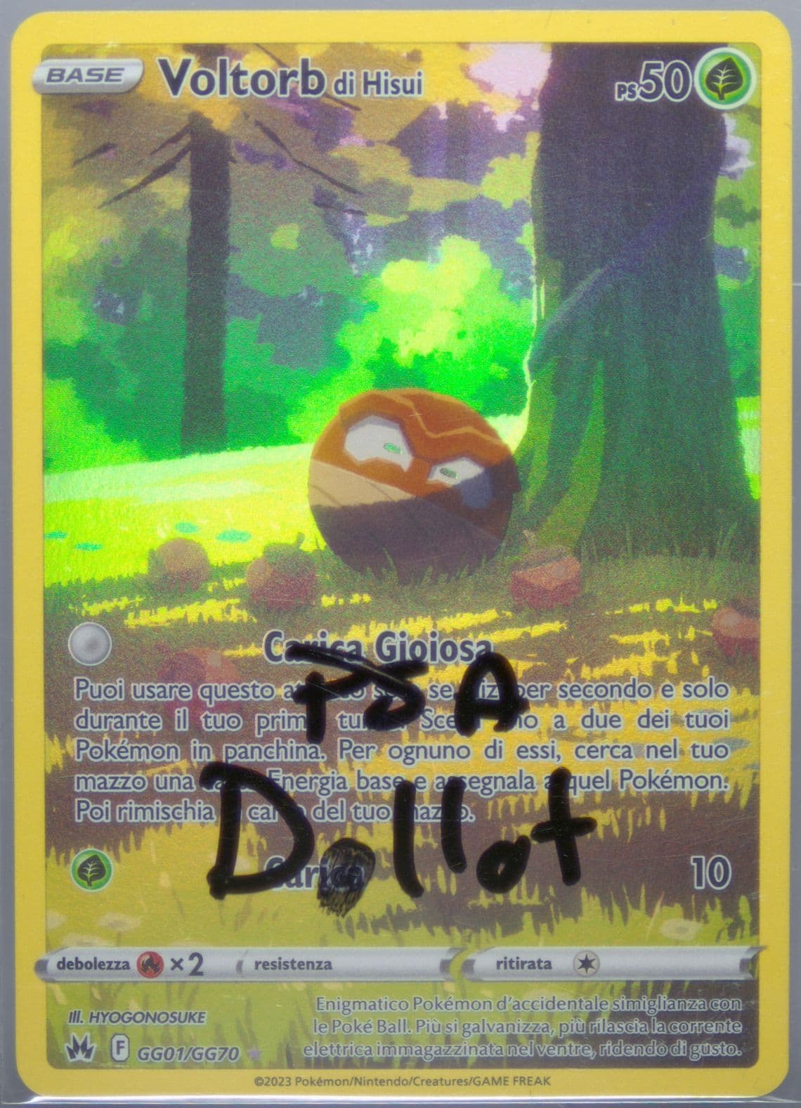 Full Art/Voltorb DI Hisui Italian (GG01) 2023 Pokemon Sword and Shield Crown Zenith