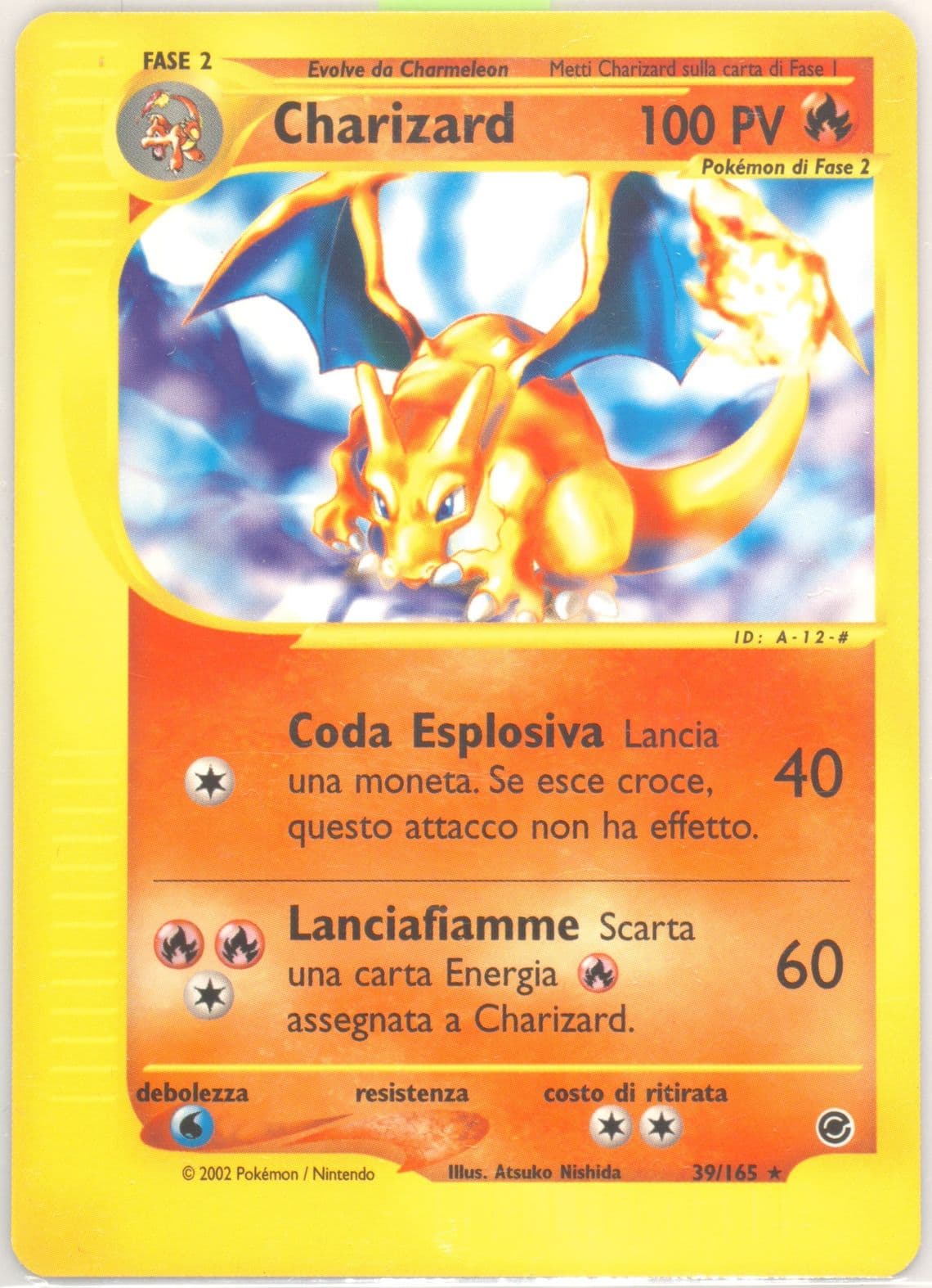 Charizard-Reverse Foil Italian (39) 2002 Pokemon Expedition