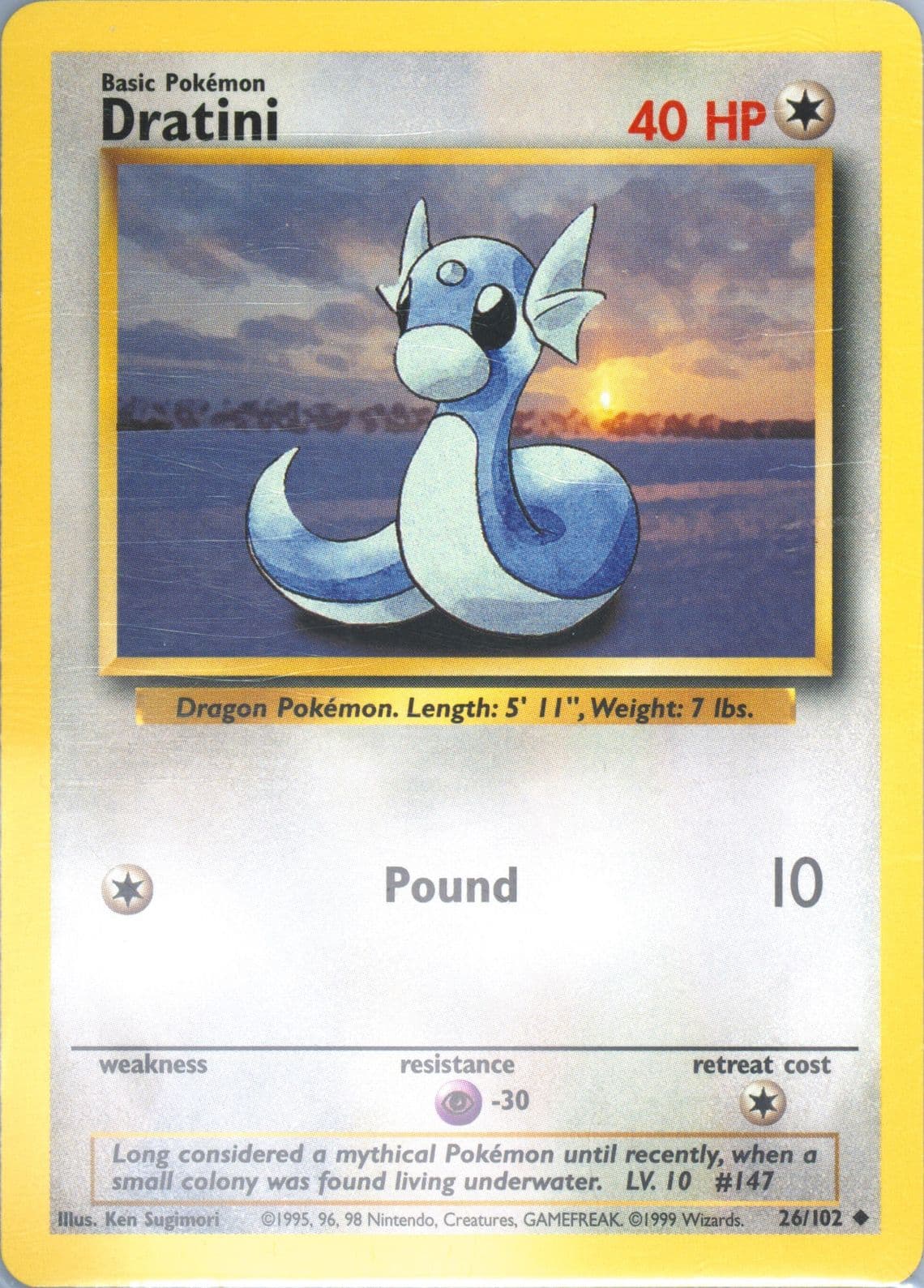 Dratini (26) 1999 Pokemon Game