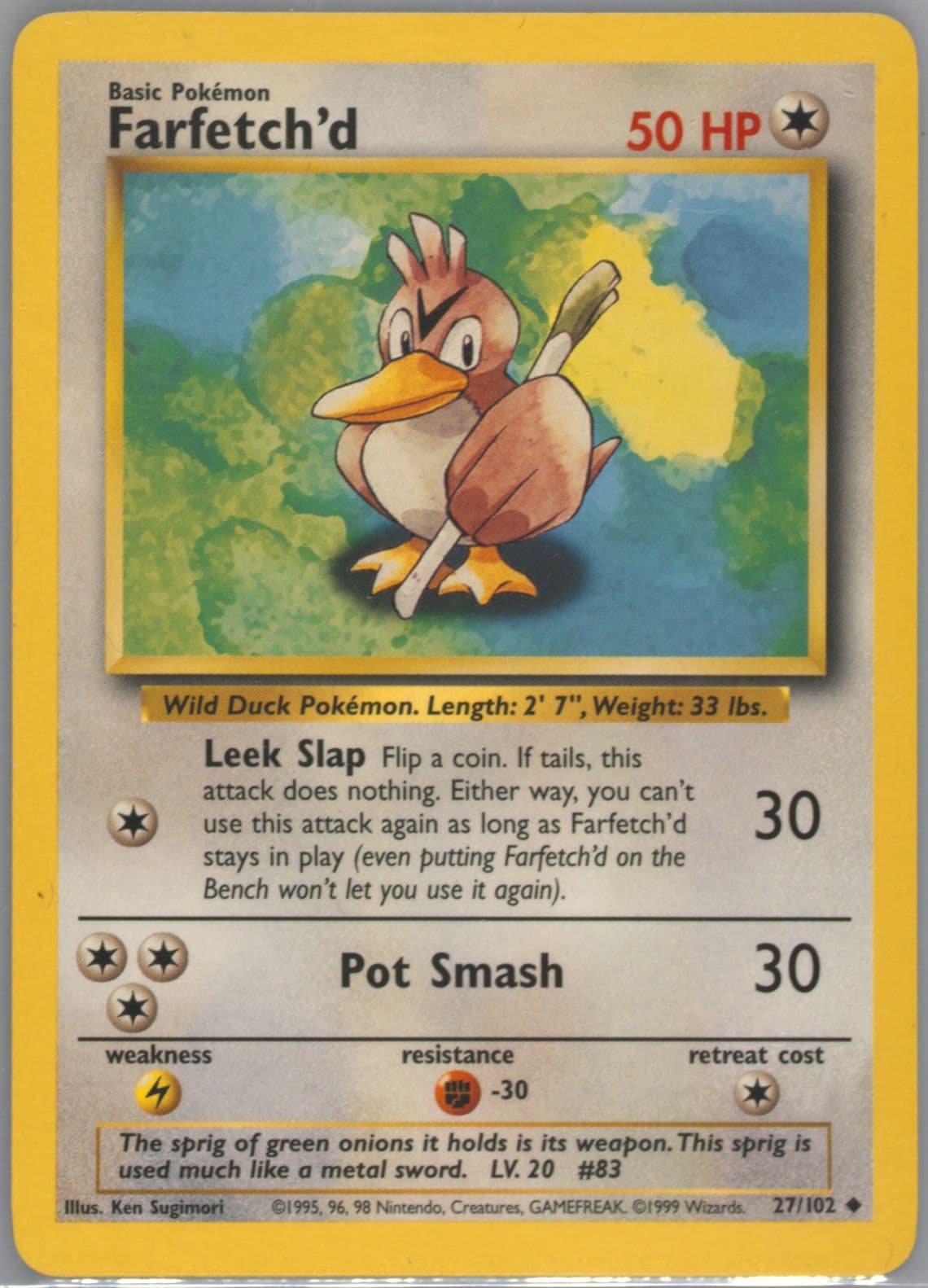 Farfetch'd (27) 1999 Pokemon Game
