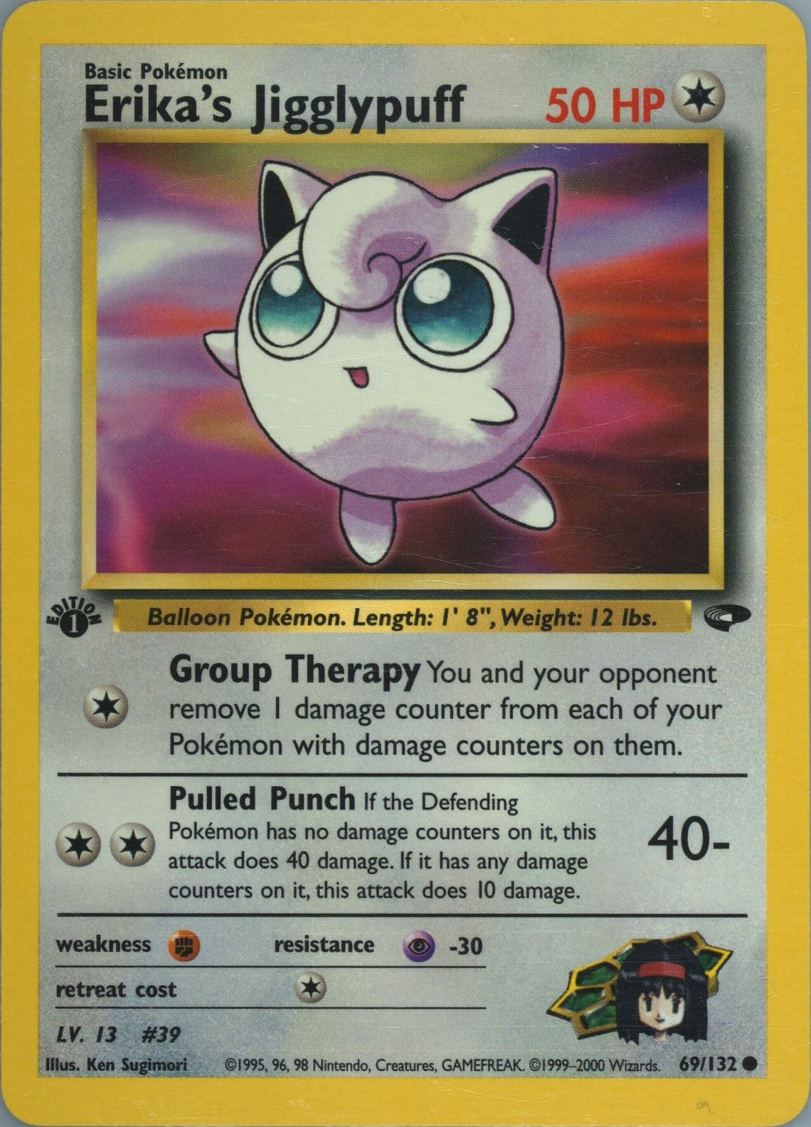 Erika's Jigglypuff 1st Edition (69) 2000 Pokemon Gym Challenge