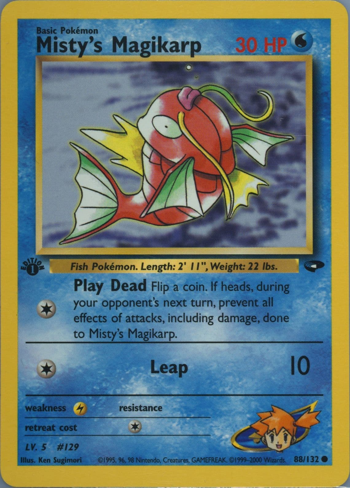 Misty's Magikarp 1st Edition (88) 2000 Pokemon Gym Challenge