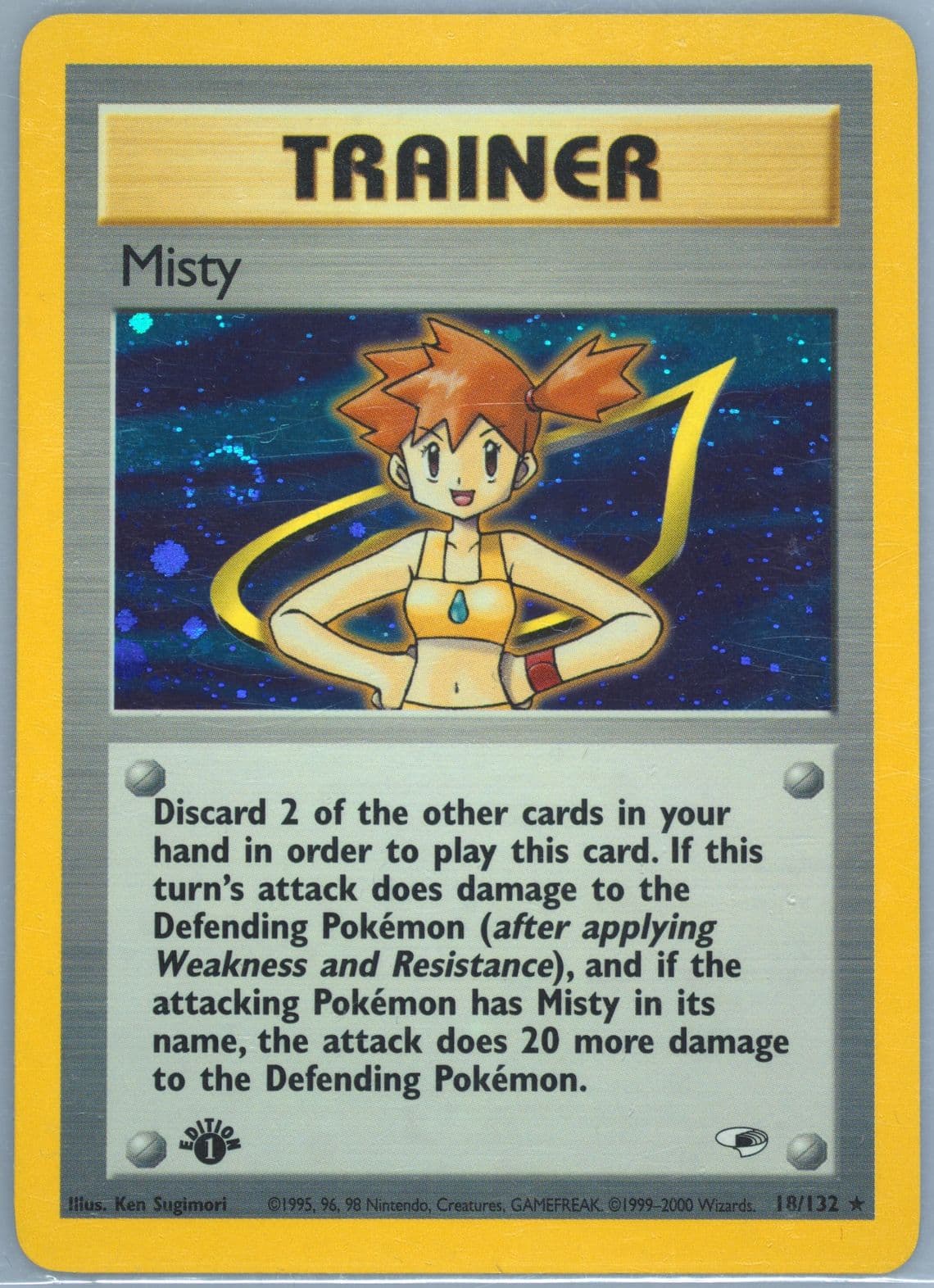 Misty-Holo 1st Edition (18) 2000 Pokemon Gym Heroes