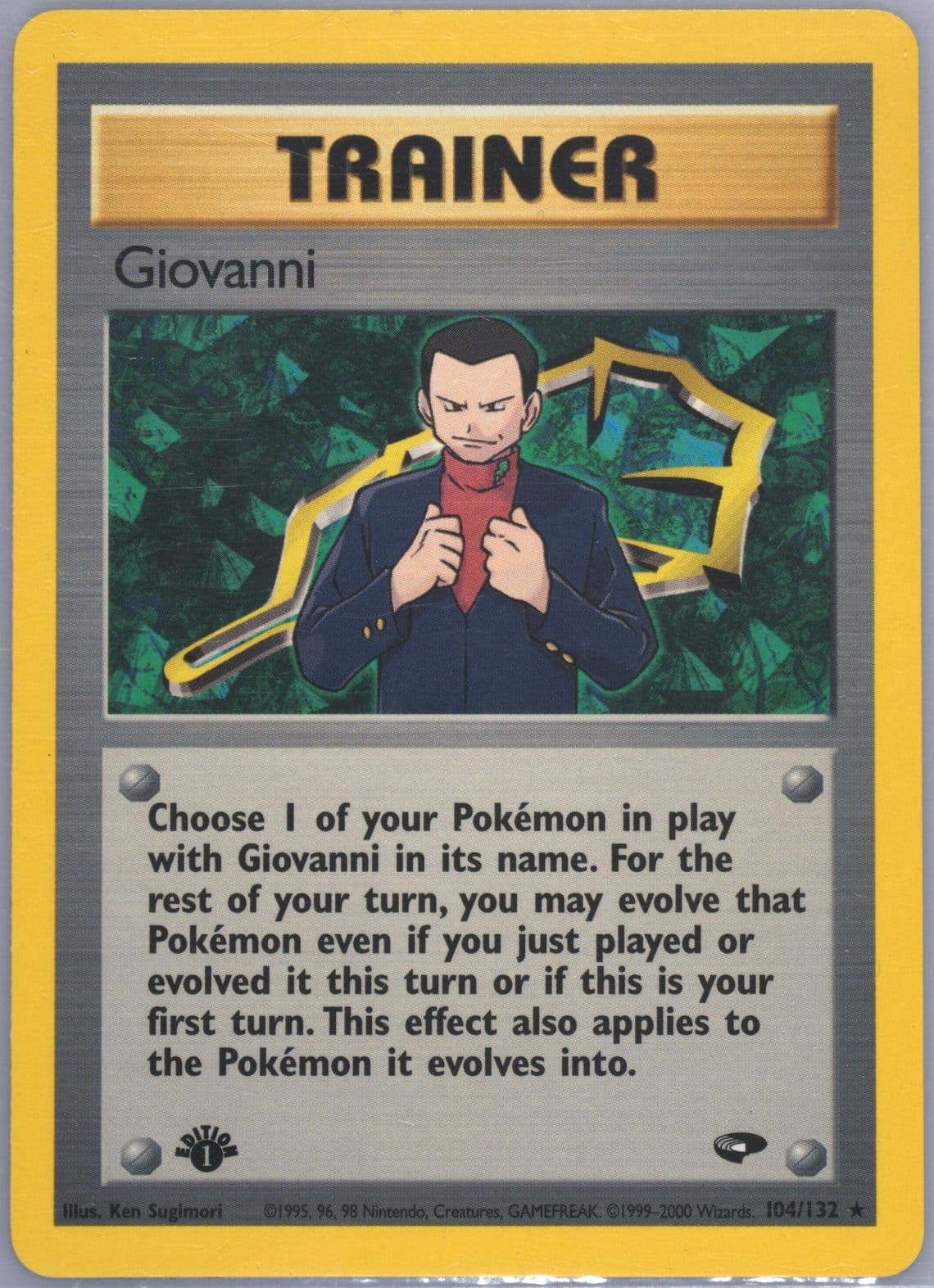 Giovanni 1st Edition (104) 2000 Pokemon Gym Challenge