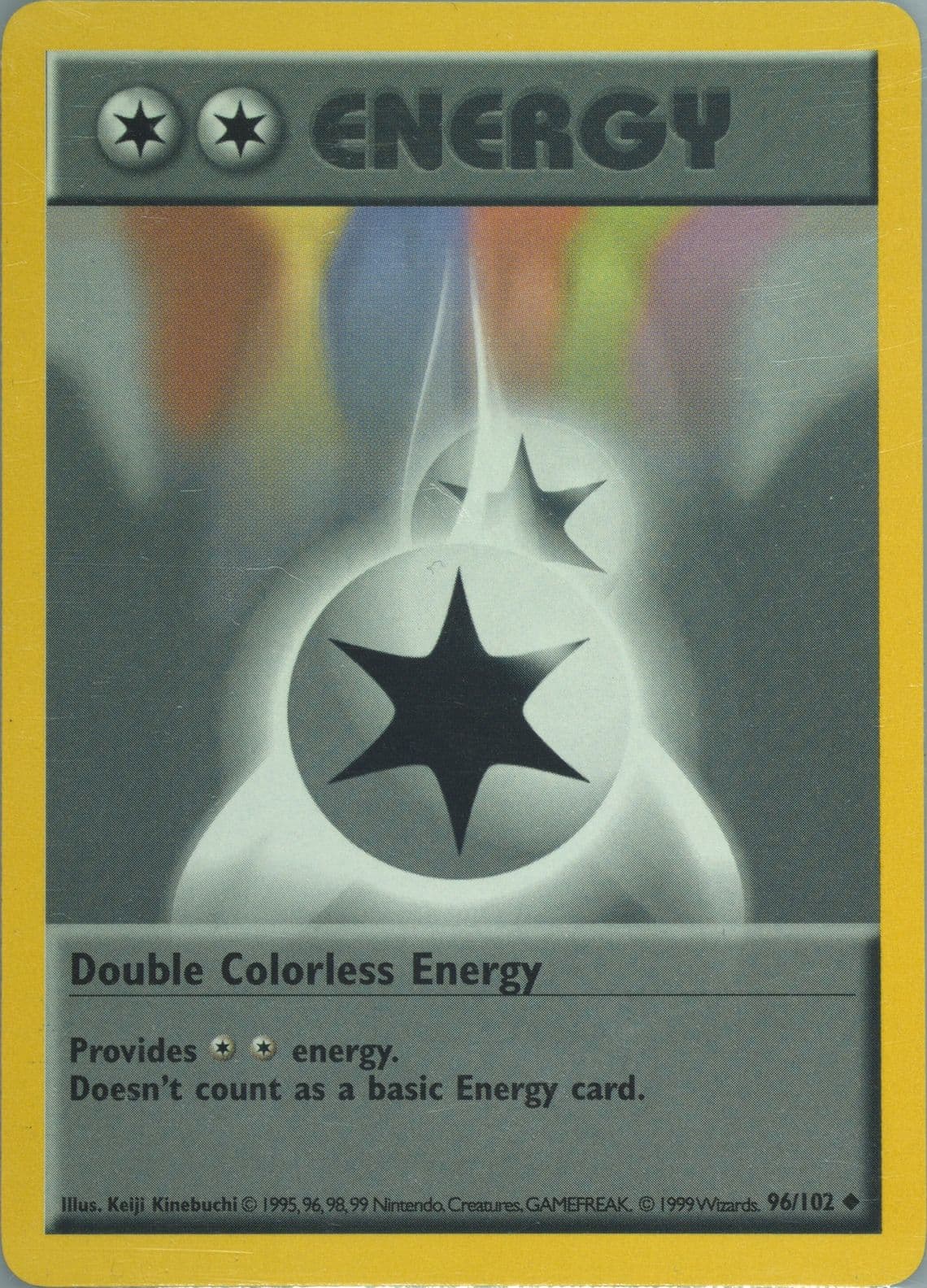 Double Colorless Energy Shadowless (96) 1999 Pokemon Game