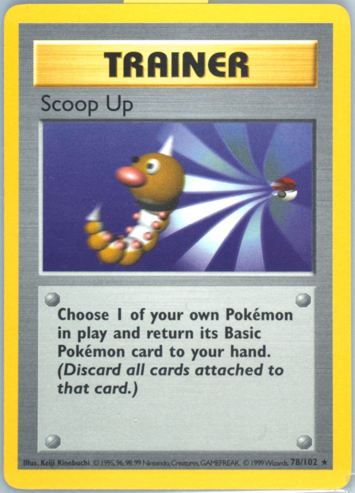 Scoop Up Shadowless (78) 1999 Pokemon Game