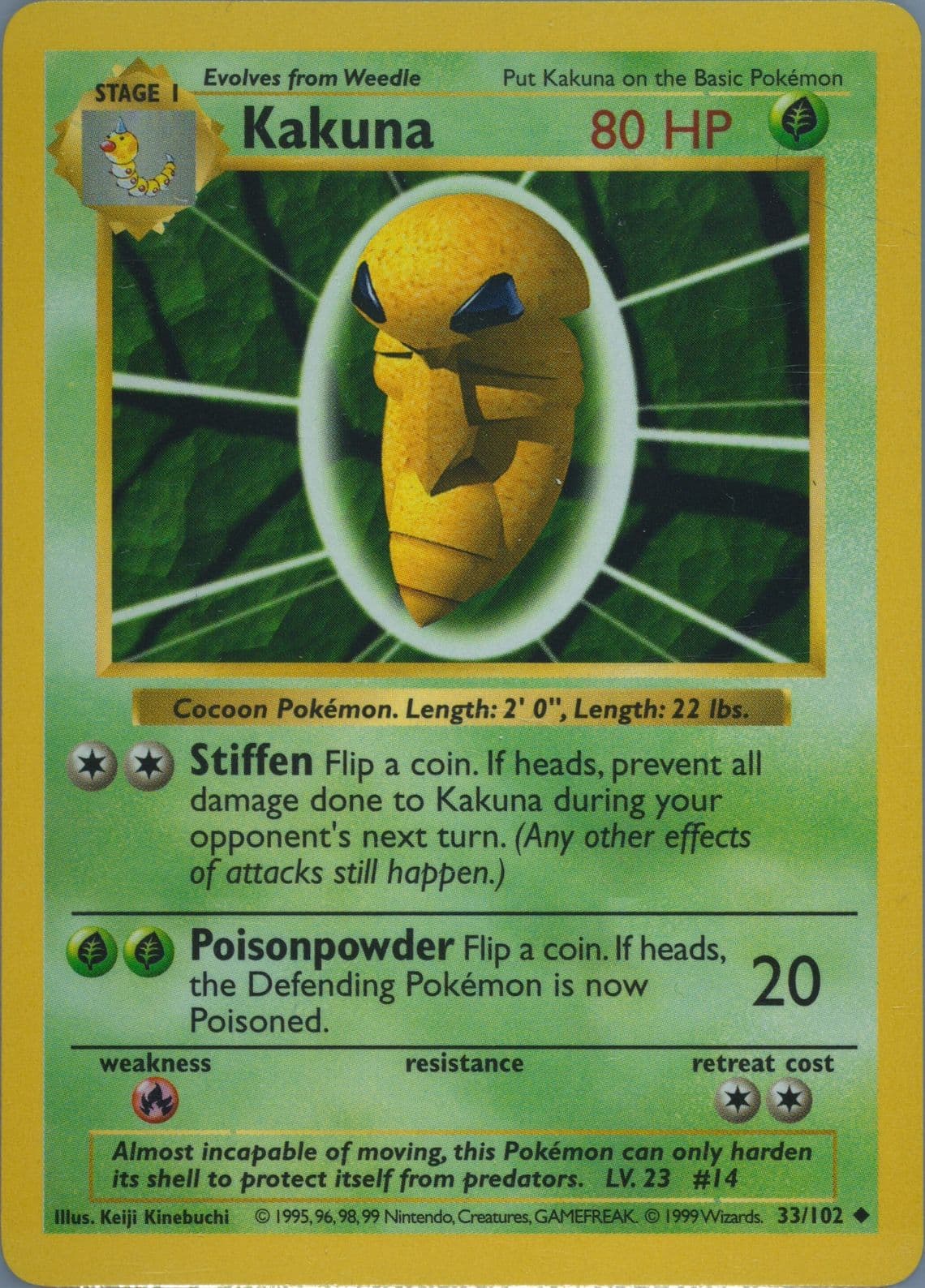 Kakuna Shadowless (33) 1999 Pokemon Game