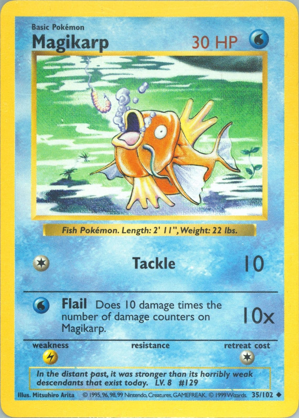 Magikarp Shadowless (35) 1999 Pokemon Game