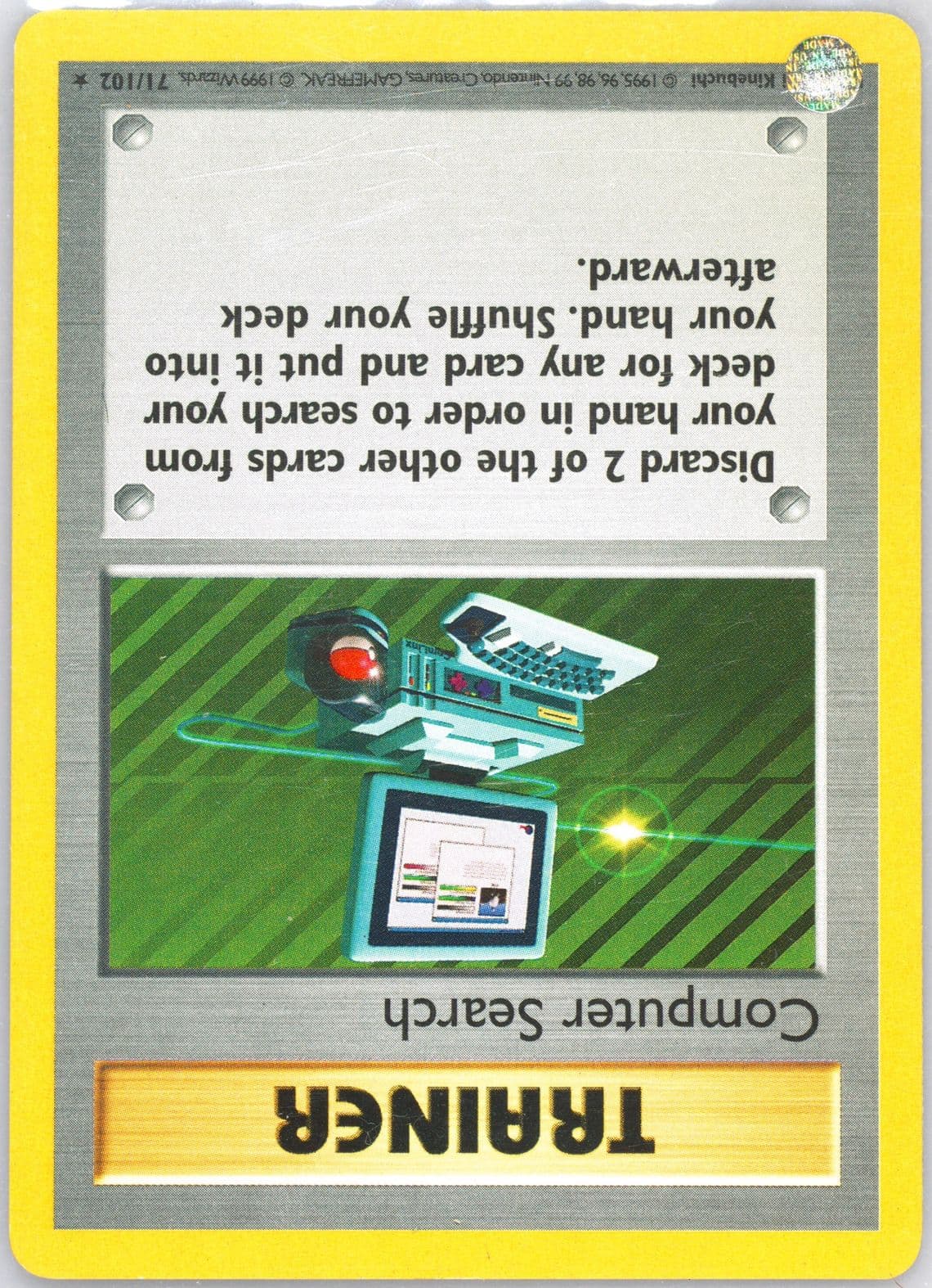 Computer Search Shadowless (71) 1999 Pokemon Game