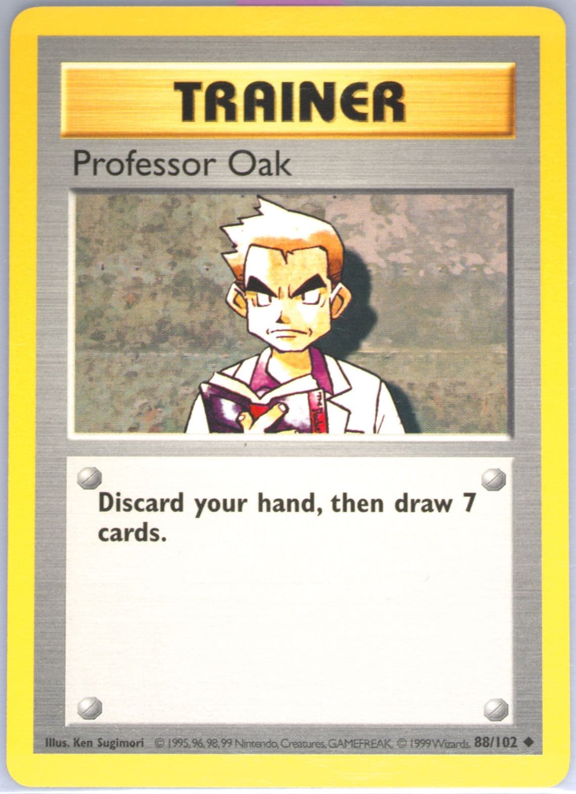 Professor Oak Shadowless (88) 1999 Pokemon Game