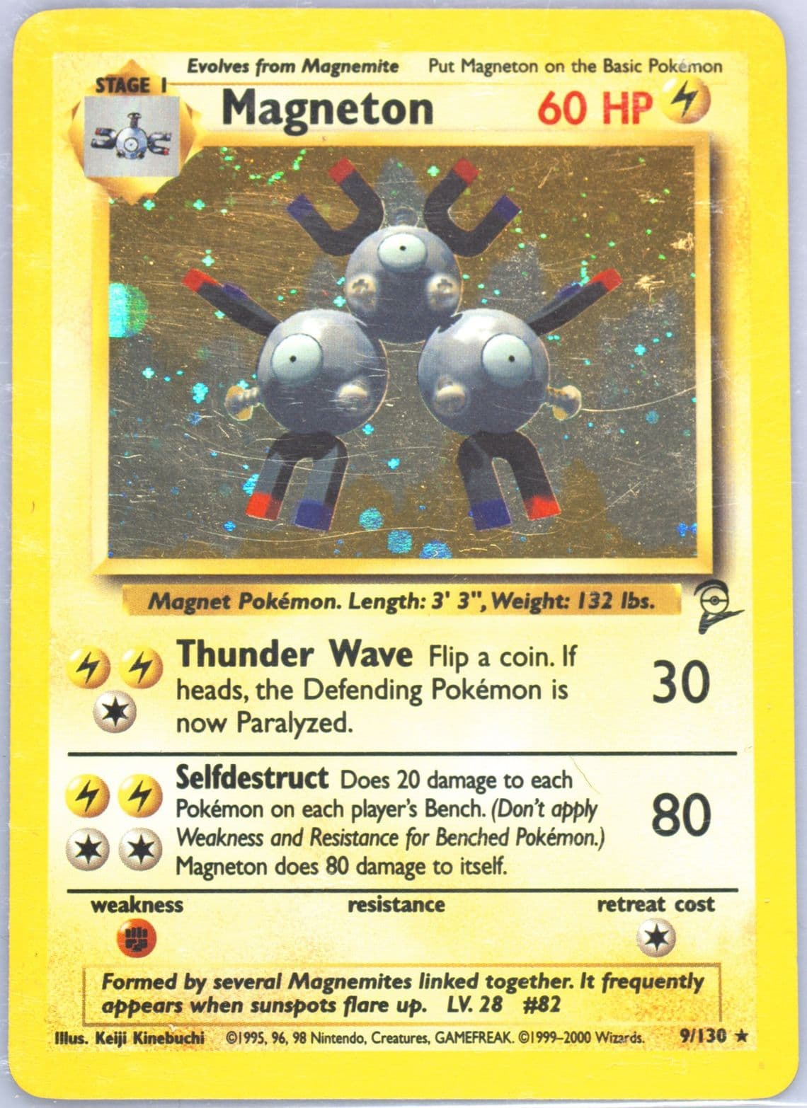 Magneton-Holo (9) 2000 Pokemon Game Base II