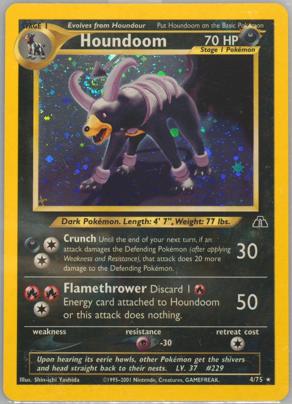 Houndoom-Holo (4) 2001 Pokemon Neo Discovery