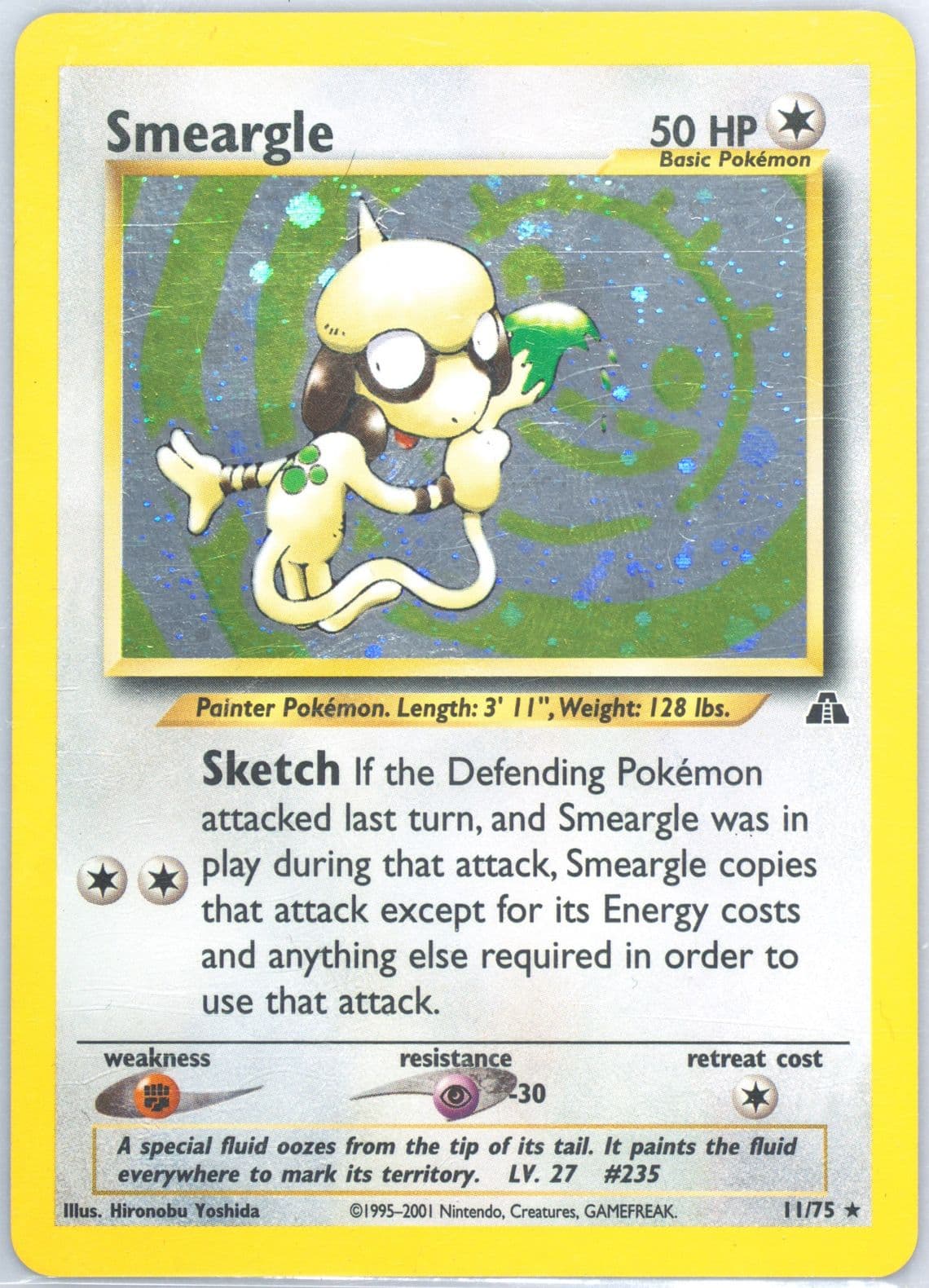 Smeargle-Holo (11) 2001 Pokemon Neo Discovery
