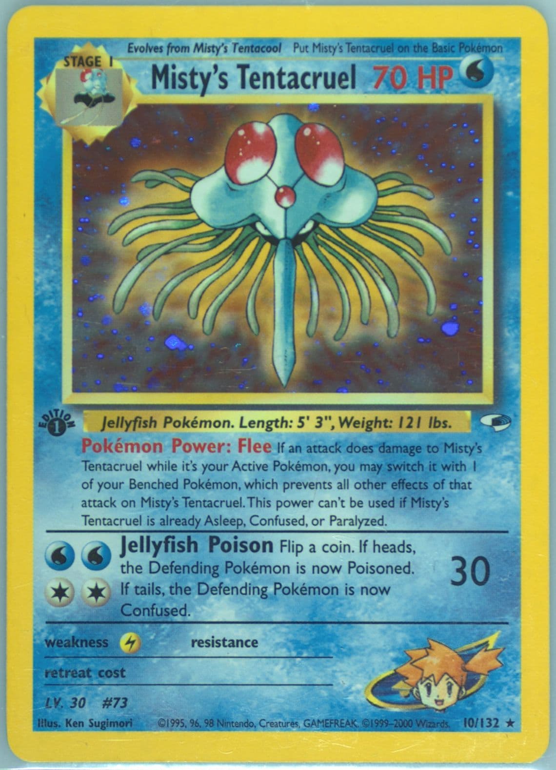 Misty's Tentacruel Holo-1st Edition (10) 2000 Pokemon Gym Heroes