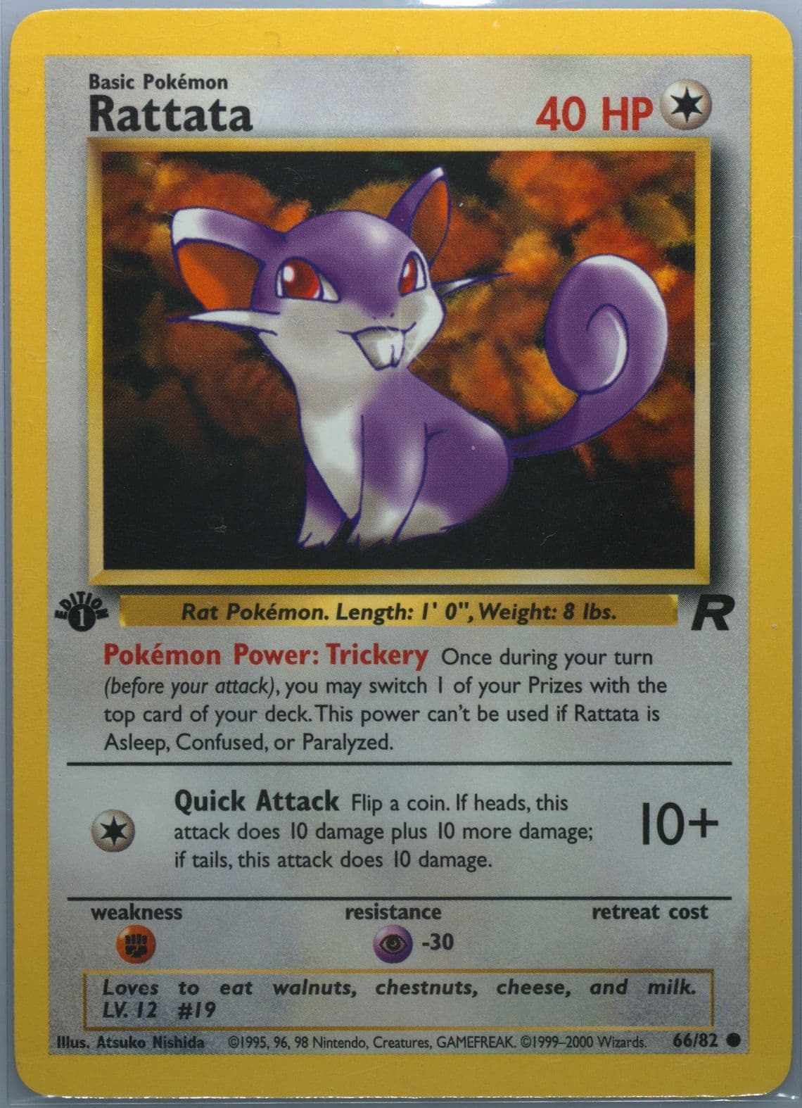 Rattata 1st Edition (66) 2000 Pokemon Rocket