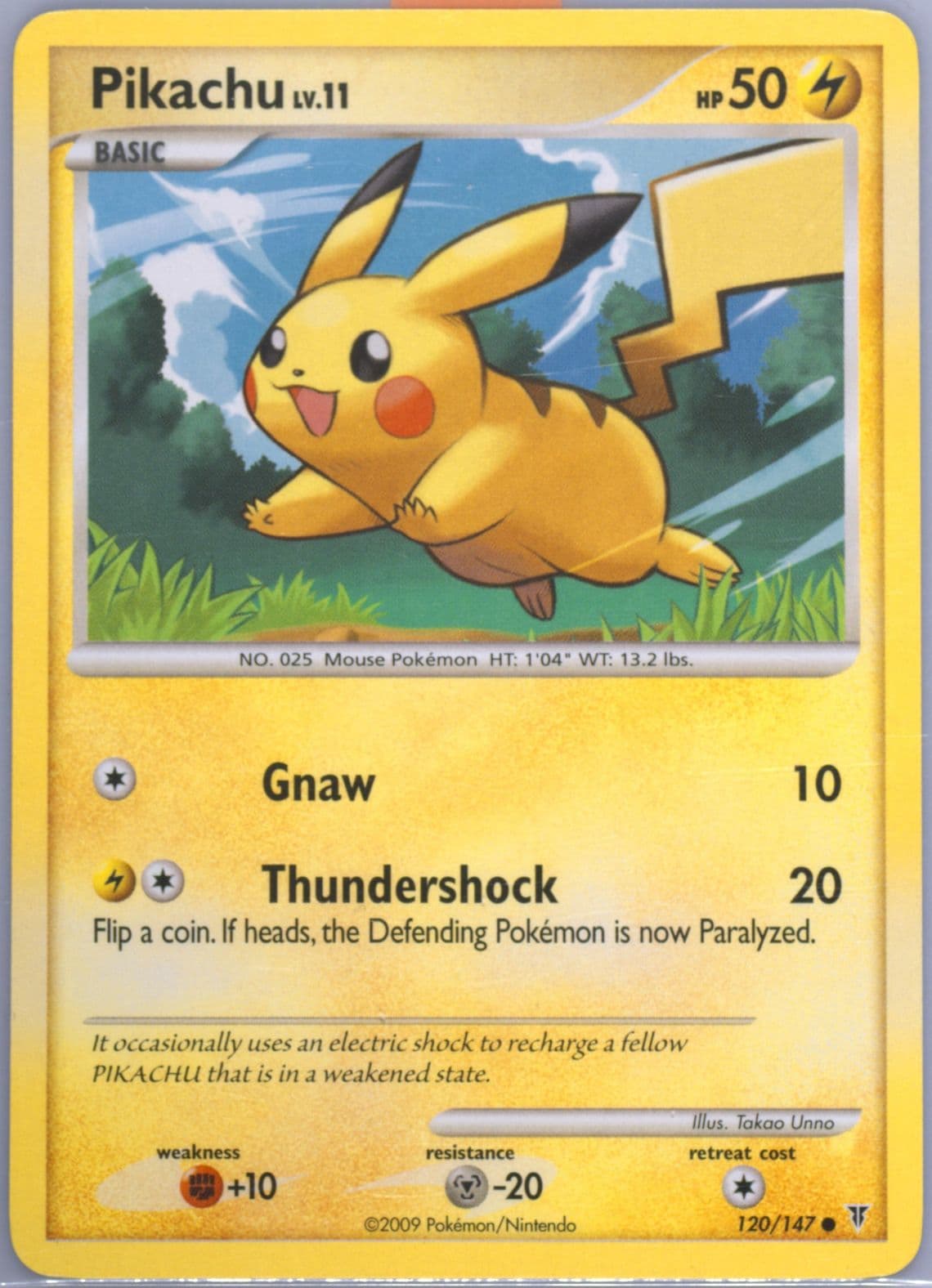 Pikachu (120) 2009 Pokemon Platinum Supreme Victors