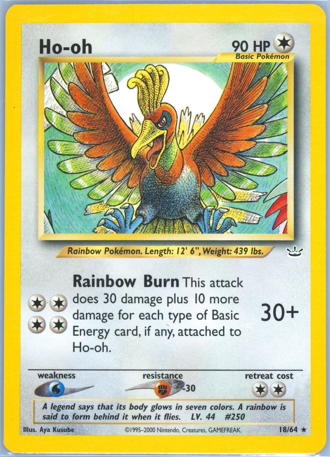 HO-Oh (18) 2001 Pokemon Neo Revelation